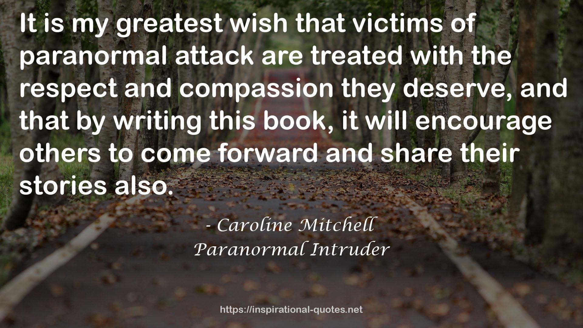 paranormal attack  QUOTES