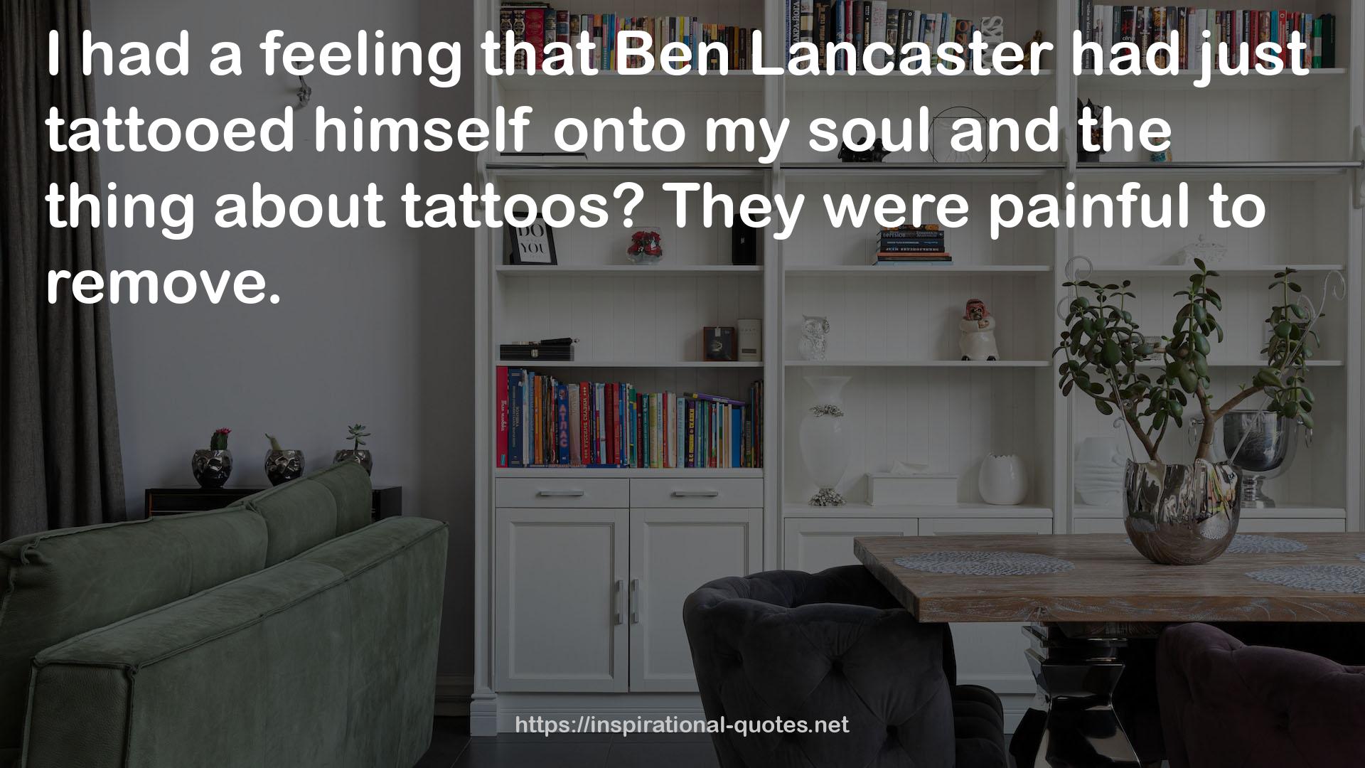 Ben Lancaster  QUOTES