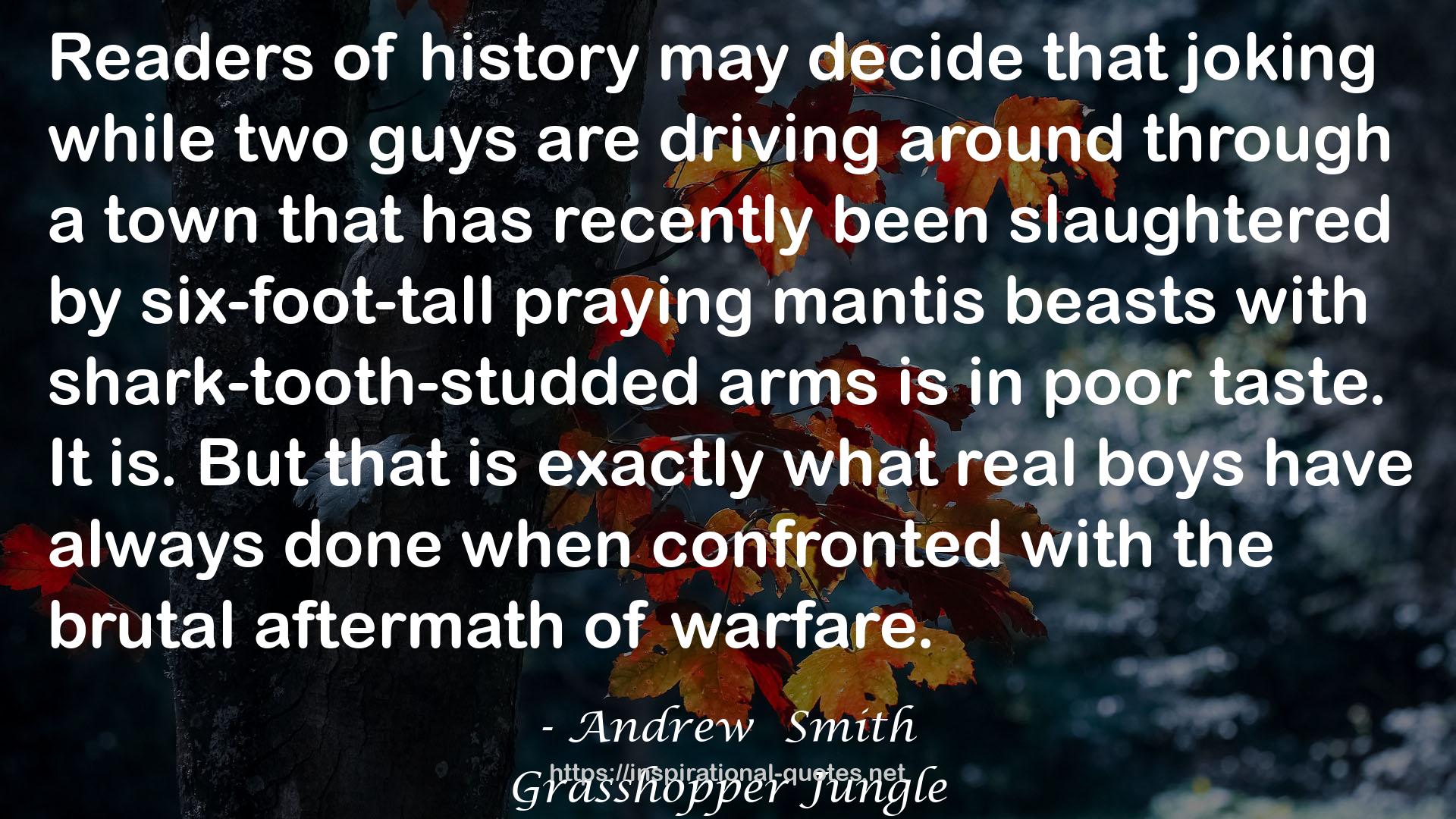 shark-tooth-studded arms  QUOTES