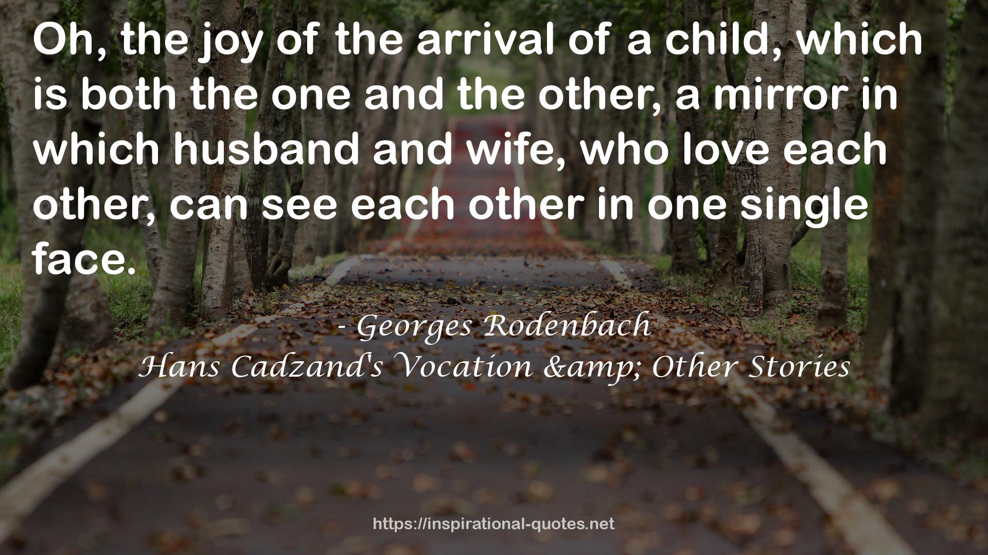Hans Cadzand's Vocation & Other Stories QUOTES