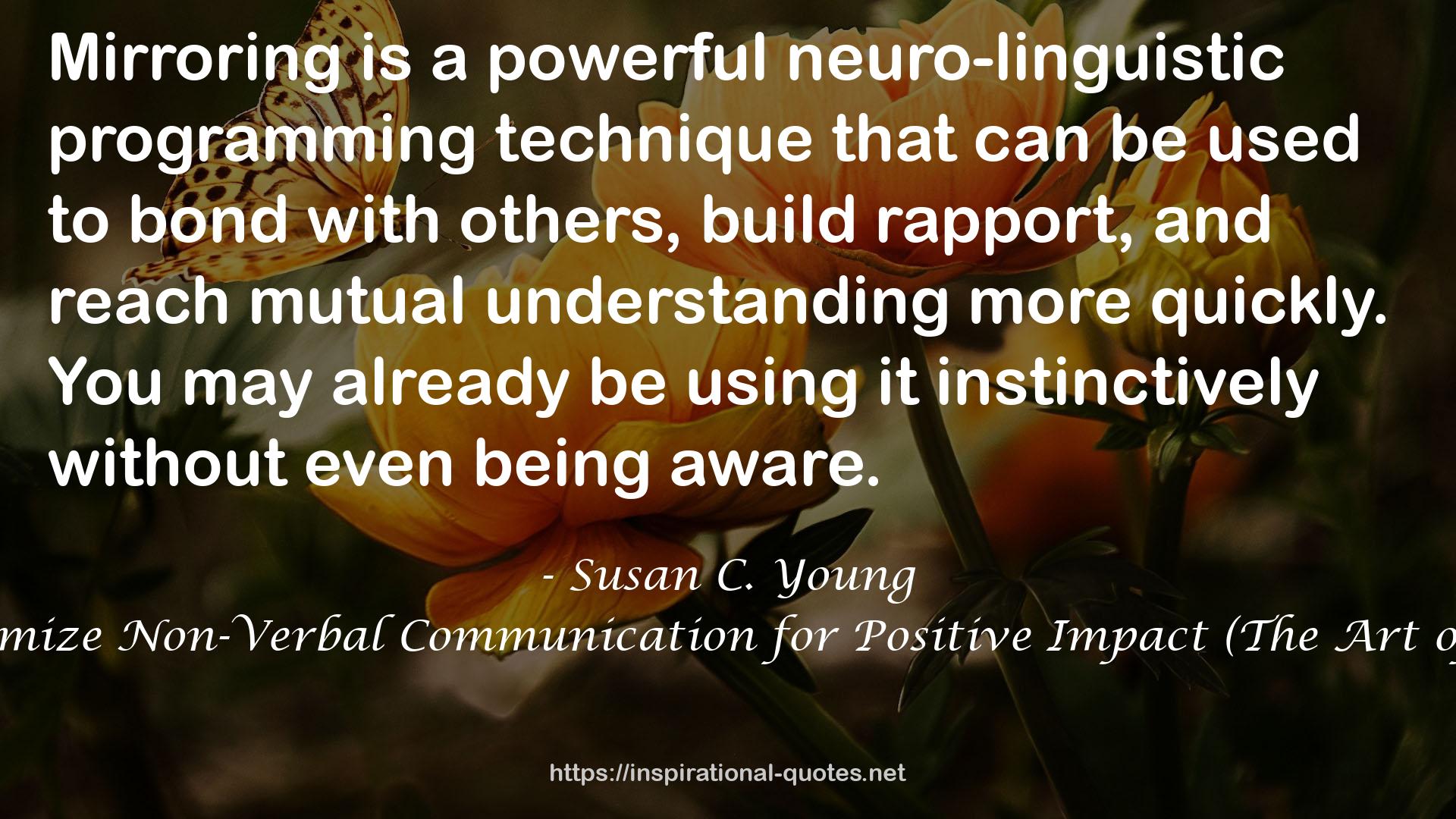 a powerful neuro-linguistic programming technique  QUOTES