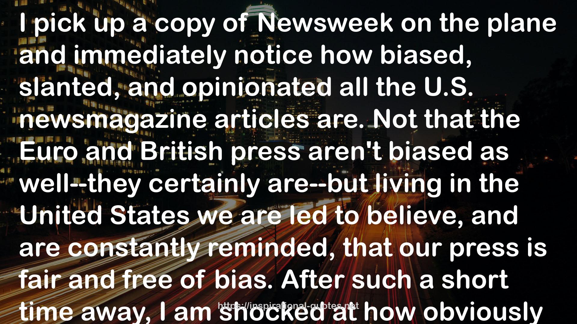 Newsweek  QUOTES