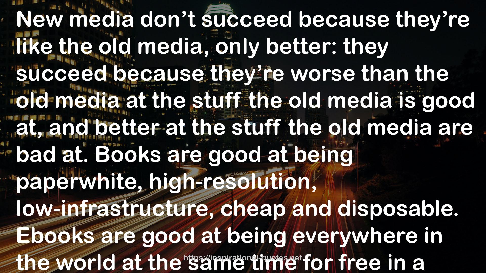 the old media  QUOTES