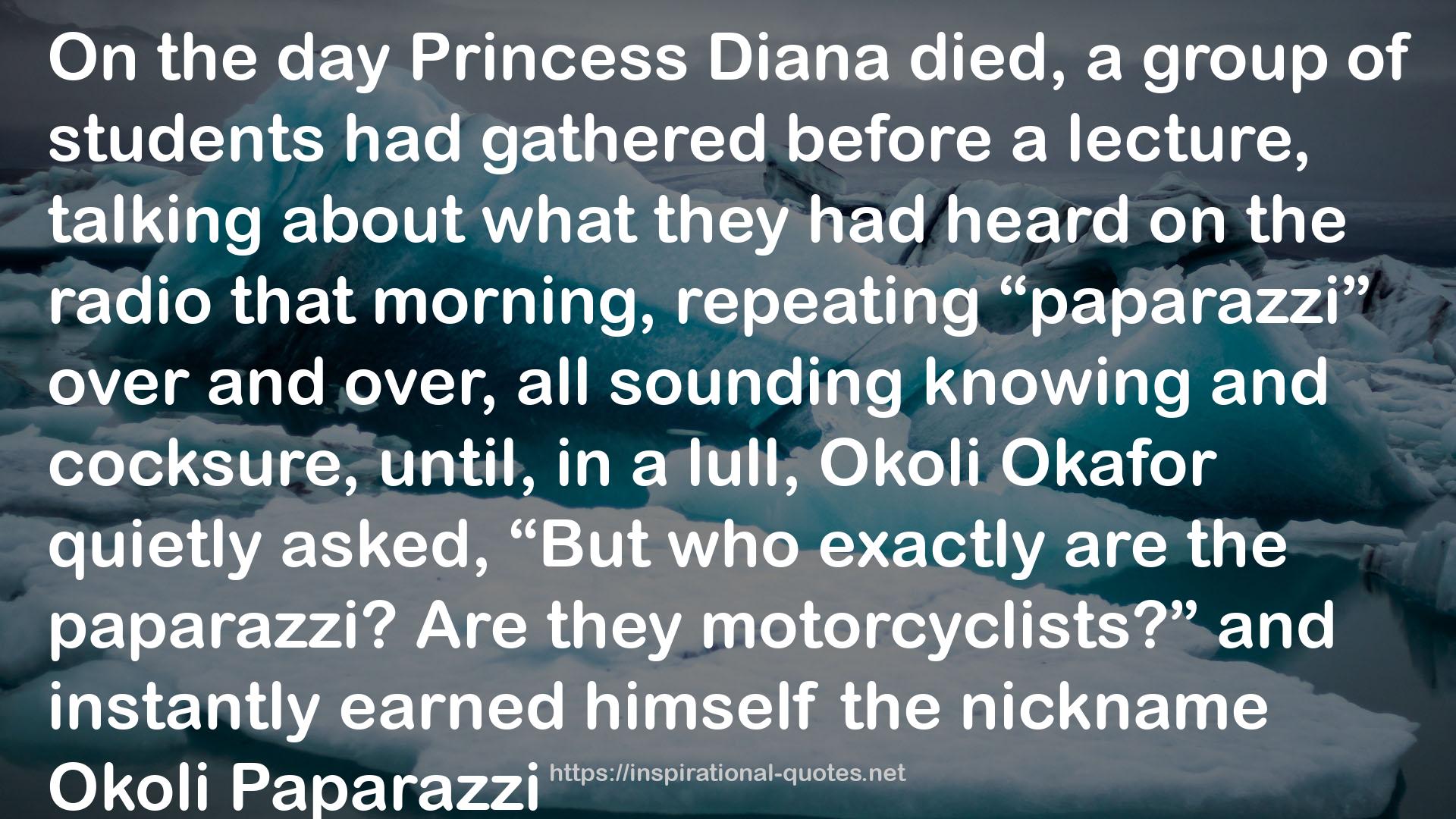 the day Princess Diana  QUOTES