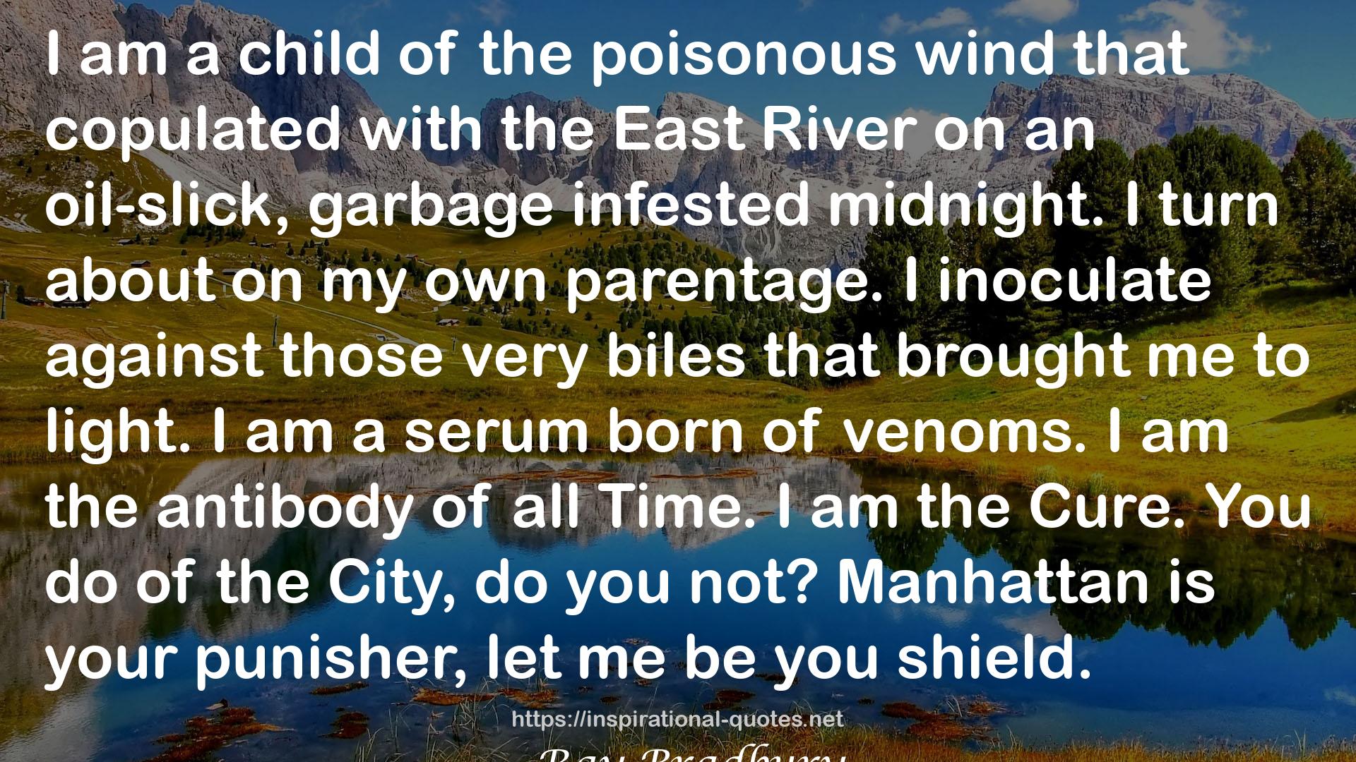 the poisonous wind  QUOTES