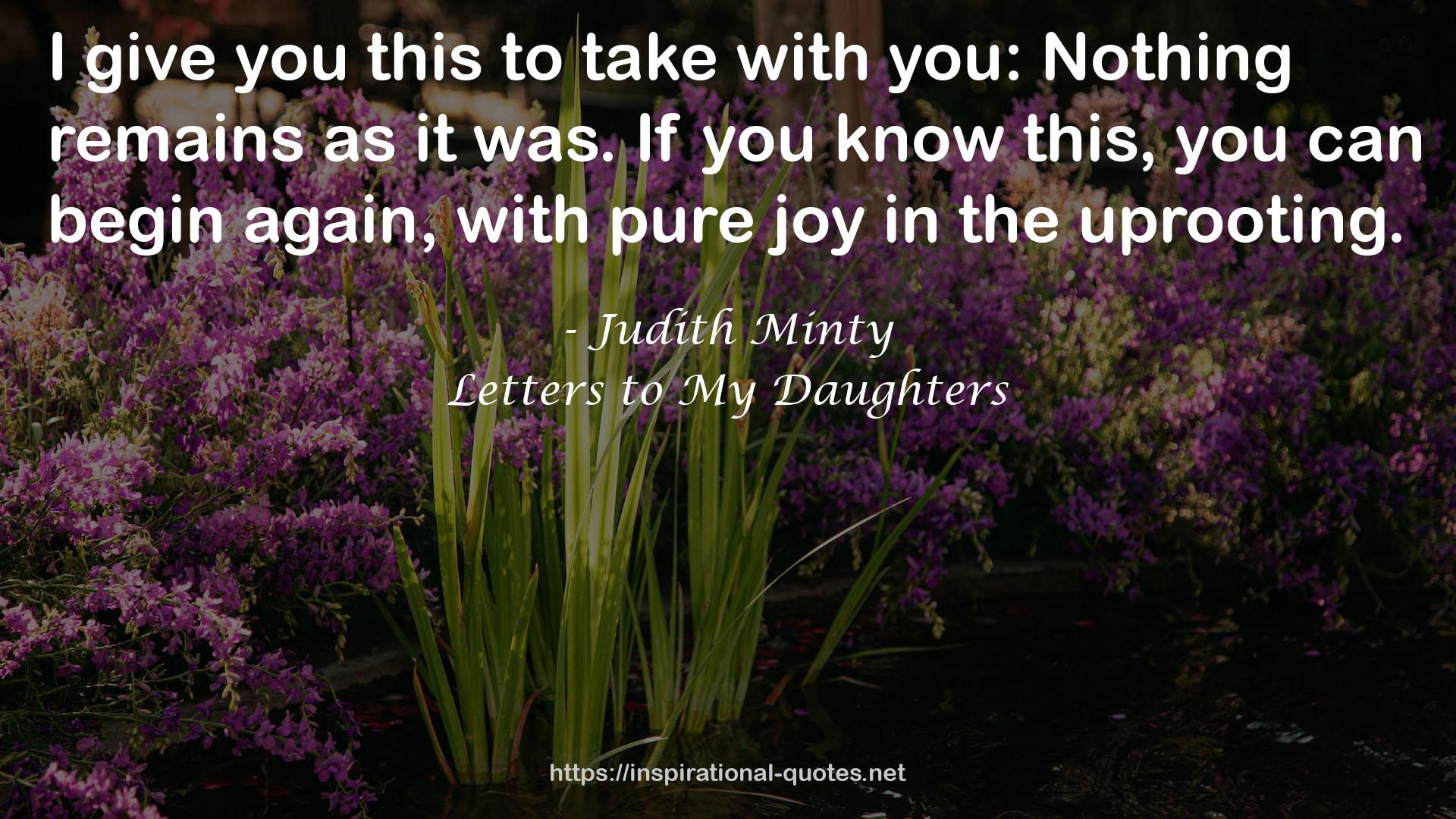 Judith Minty QUOTES