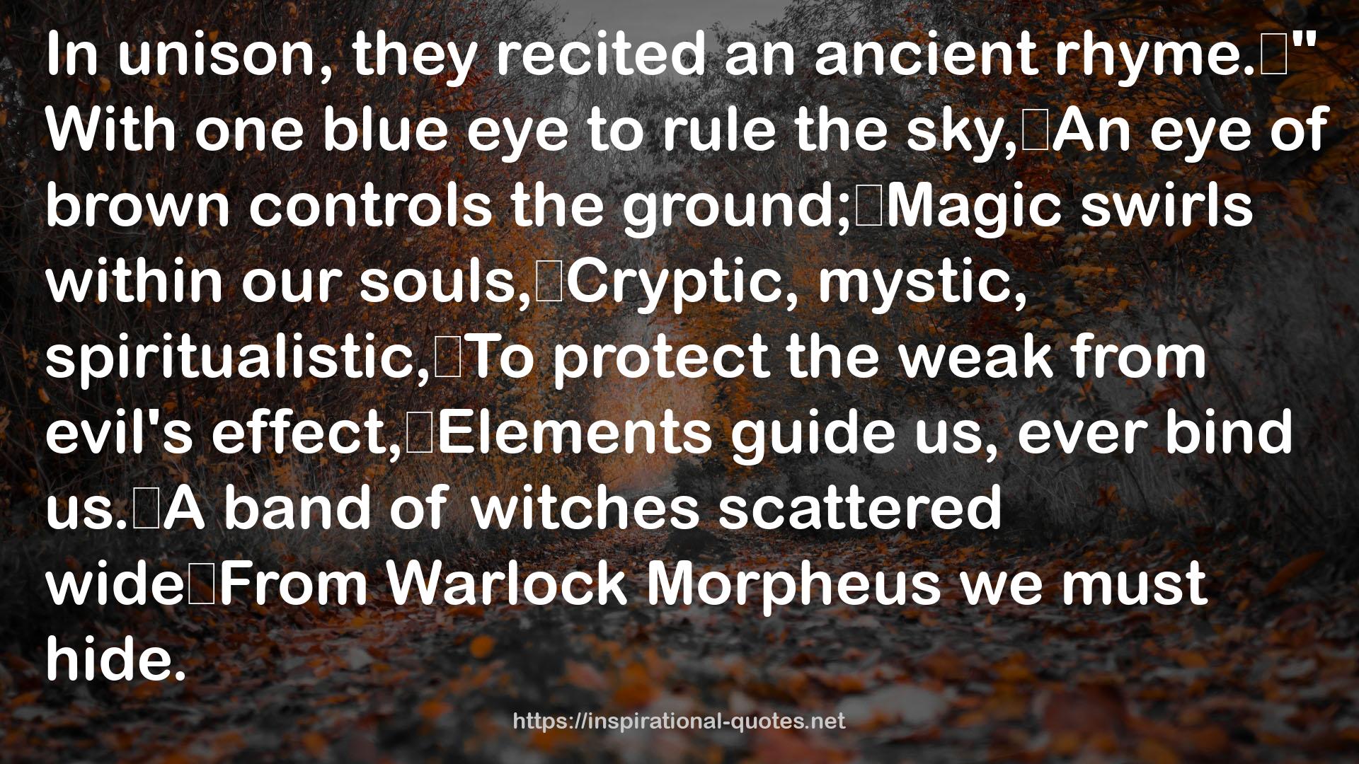 Warlock Morpheus  QUOTES