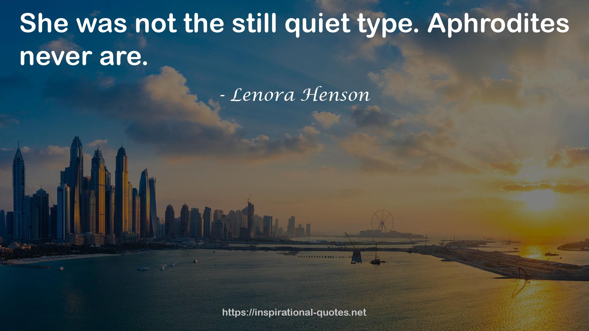 Lenora Henson QUOTES