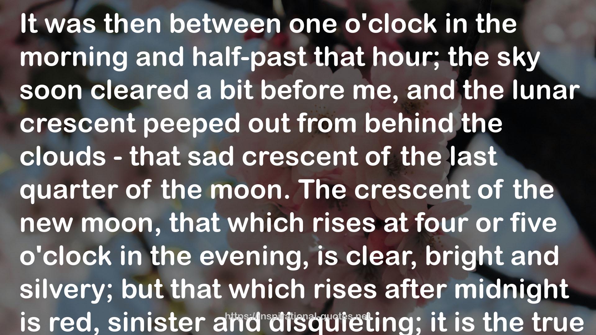 between one o'clock in the morning  QUOTES