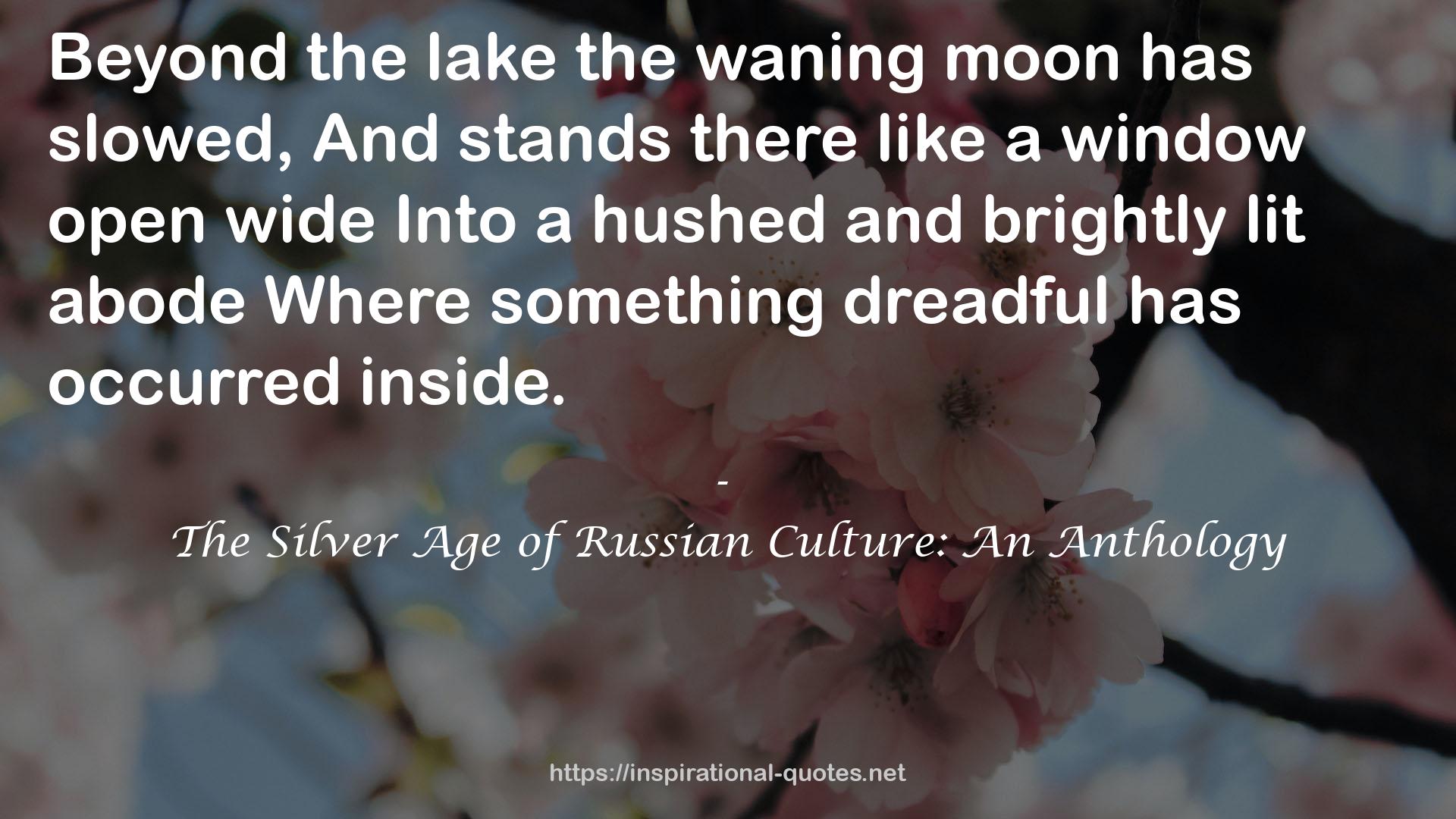 the waning moon  QUOTES