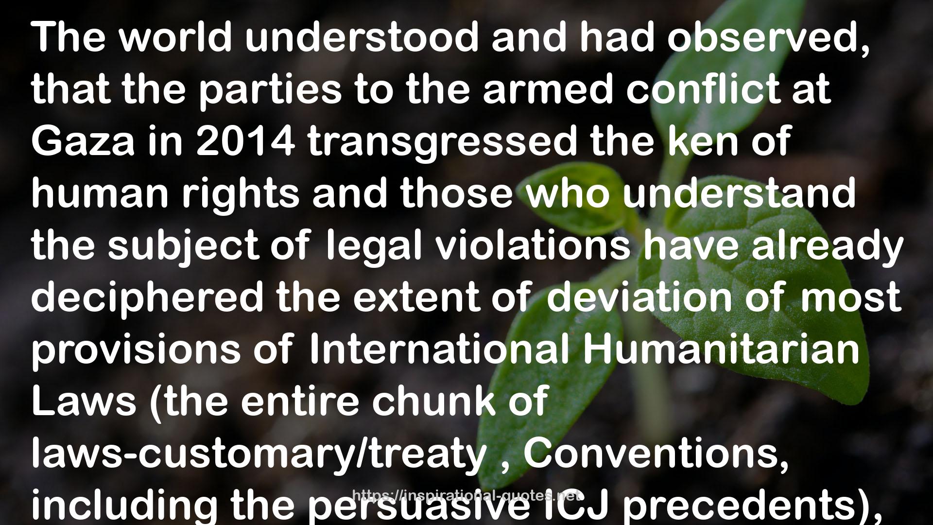 International Humanitarian Laws  QUOTES