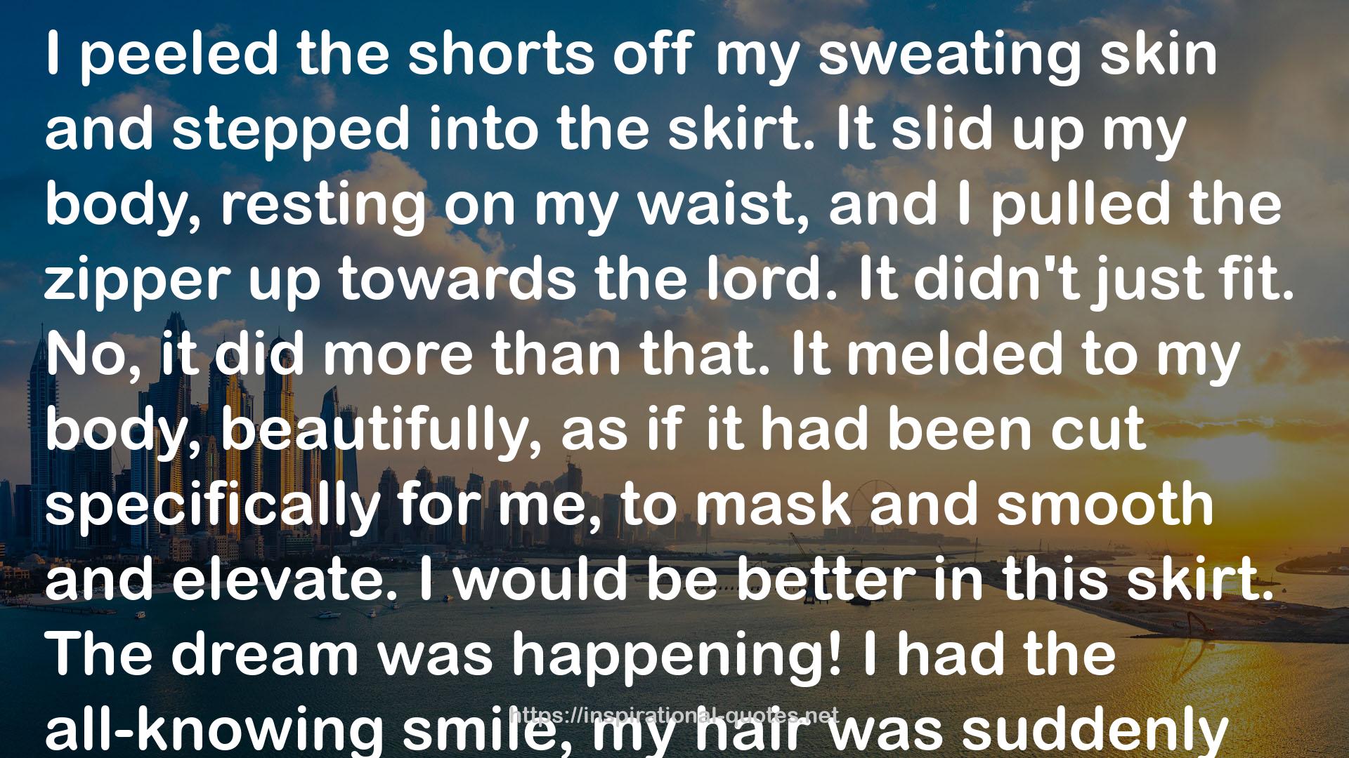 my sweating skin  QUOTES