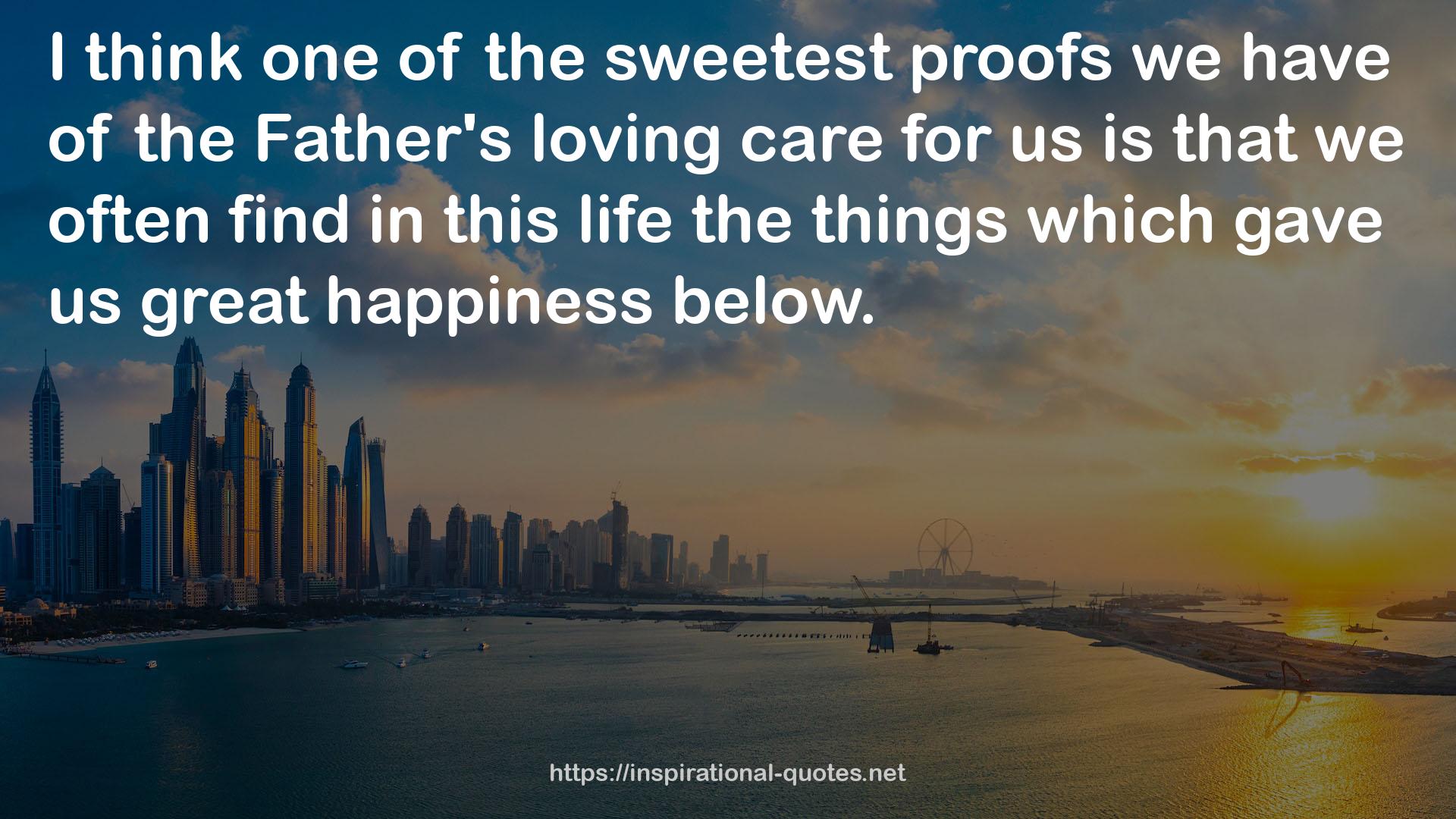 the Father's loving care  QUOTES