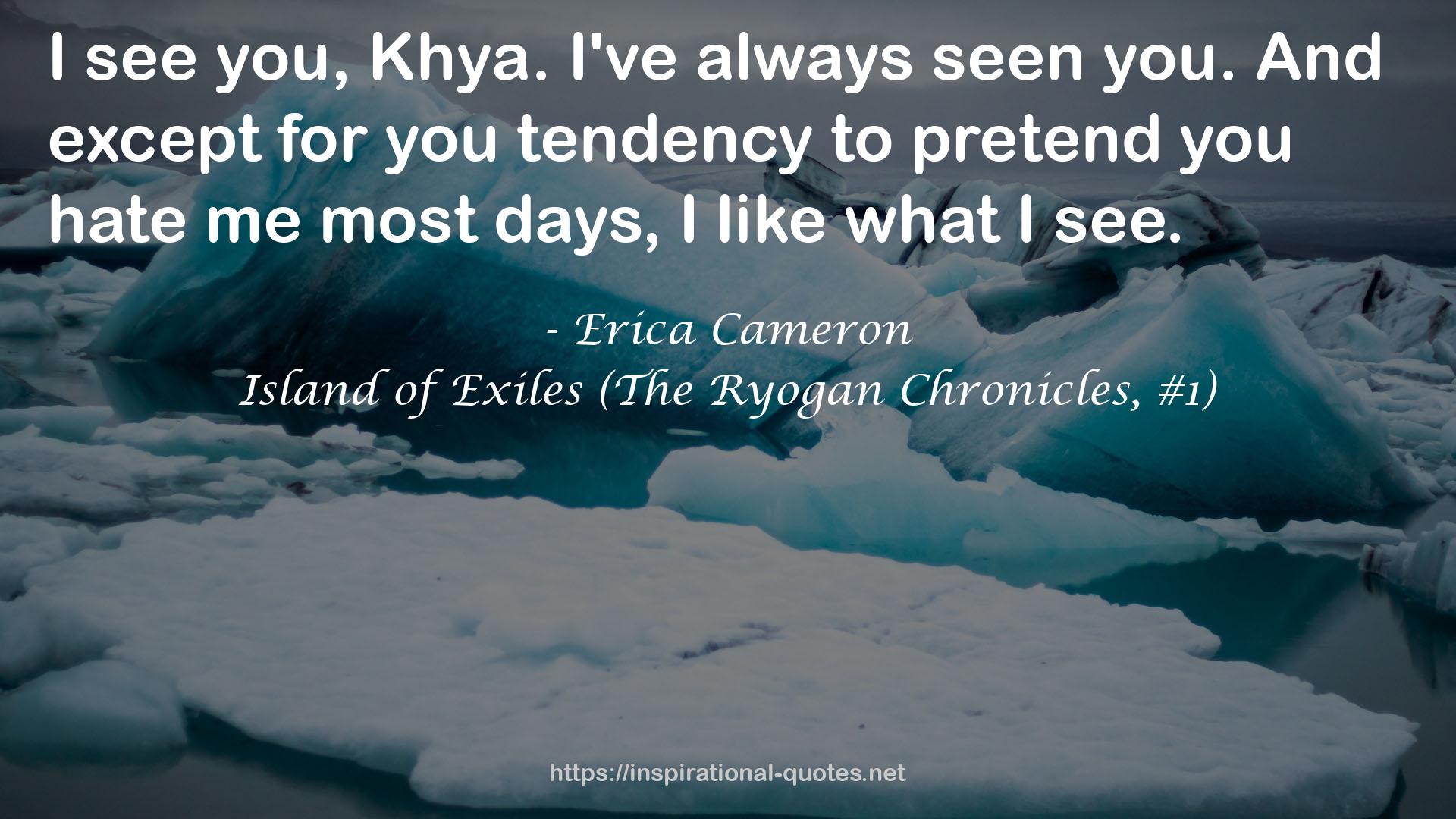 Island of Exiles (The Ryogan Chronicles, #1) QUOTES