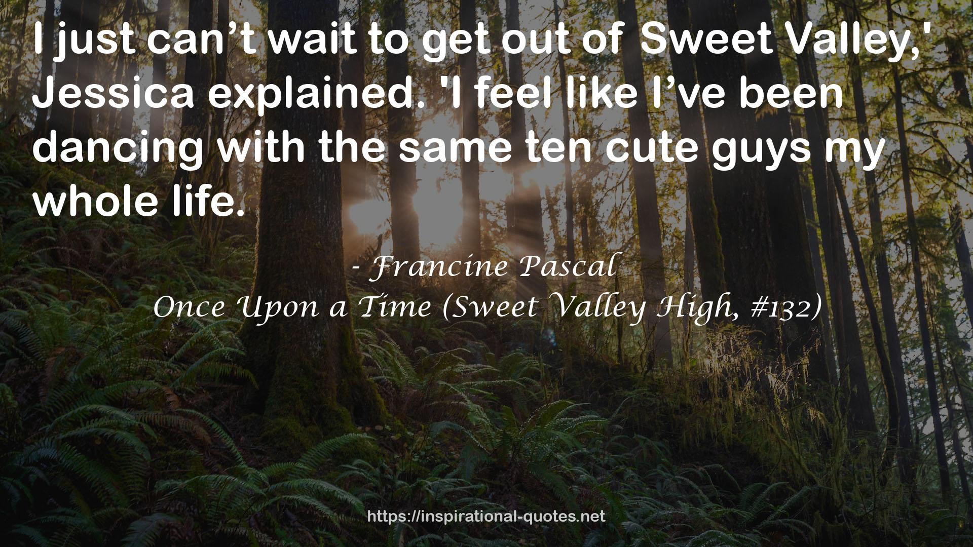 Once Upon a Time (Sweet Valley High, #132) QUOTES
