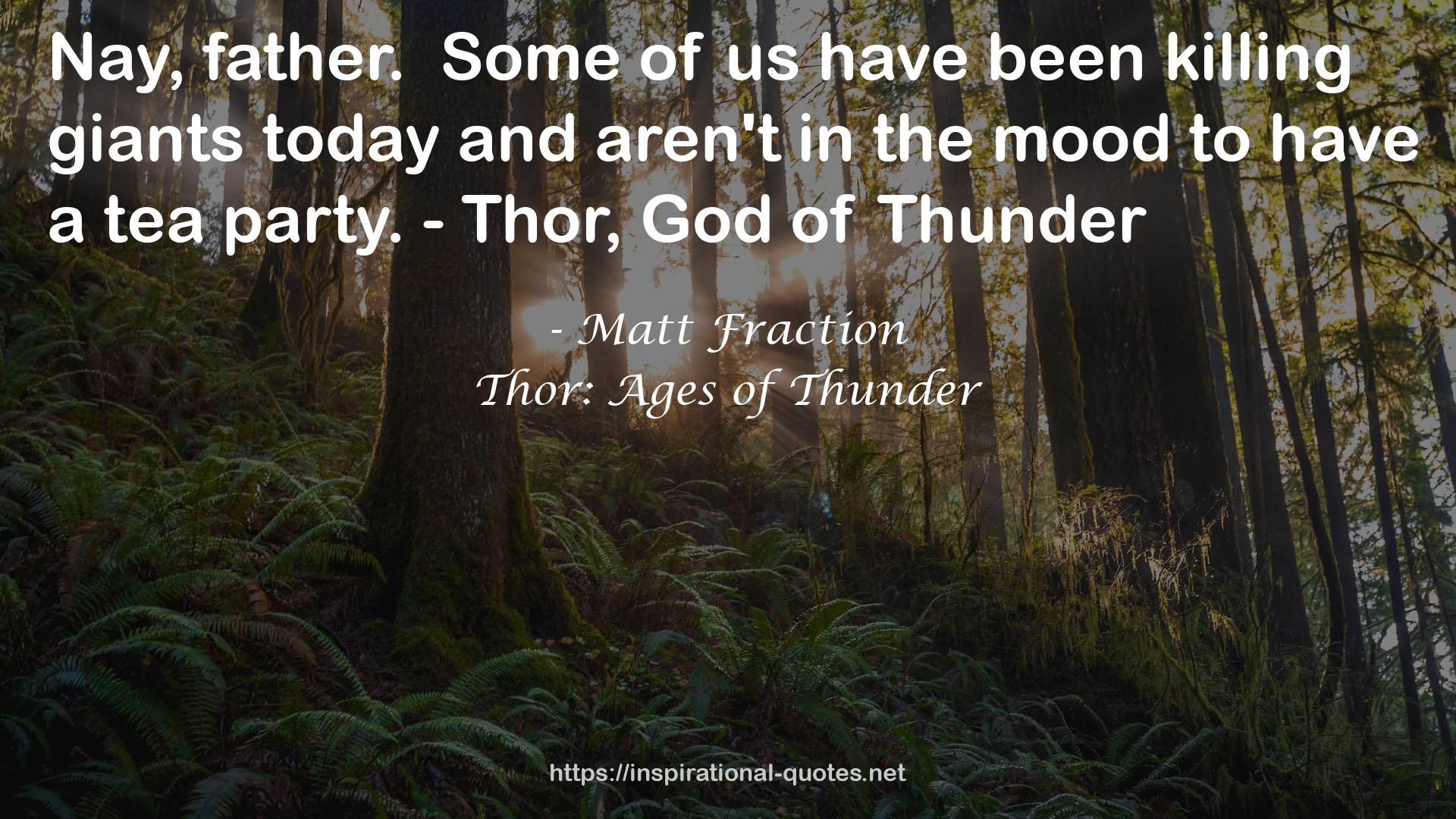 Thor: Ages of Thunder QUOTES