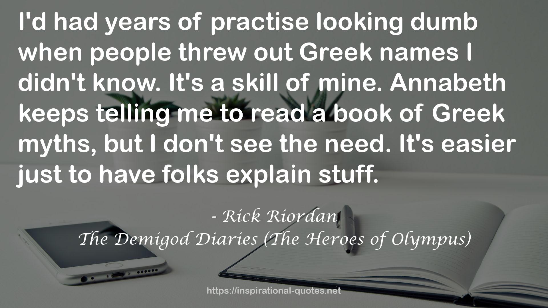The Demigod Diaries (The Heroes of Olympus) QUOTES