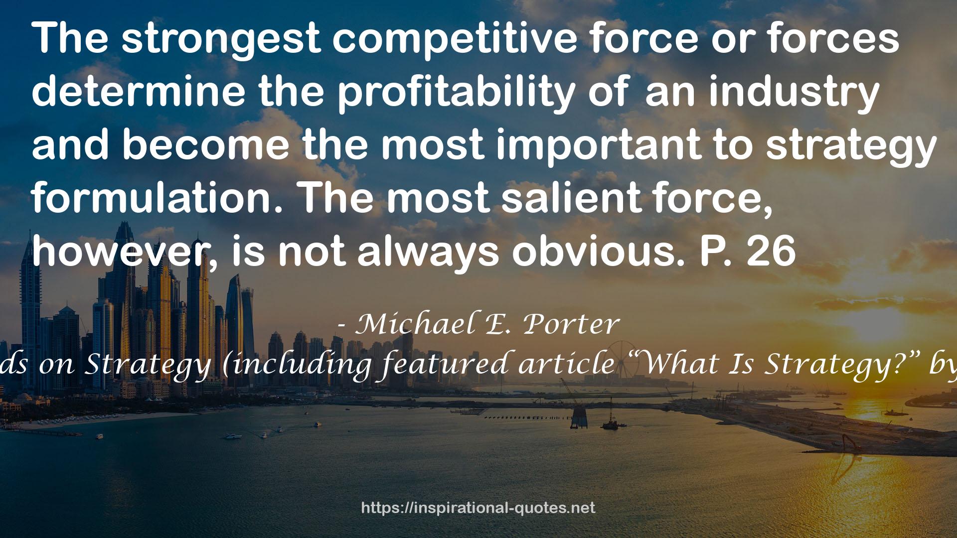 the profitability  QUOTES