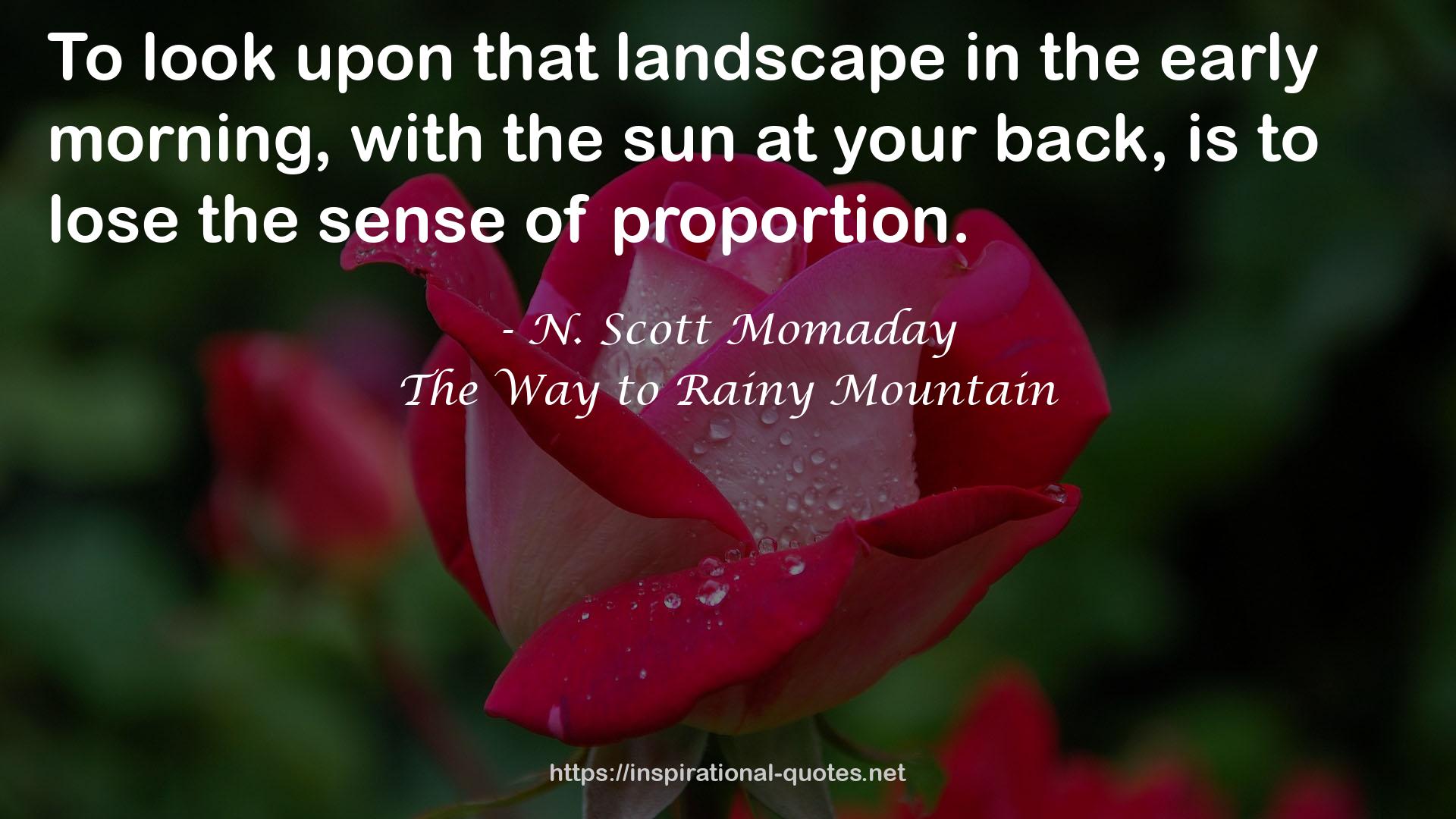 The Way to Rainy Mountain QUOTES