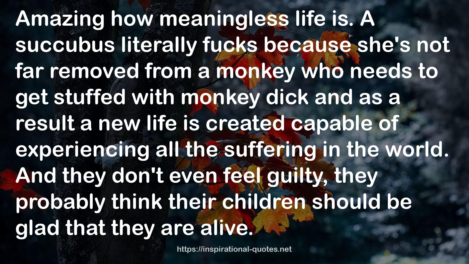 how meaningless life  QUOTES