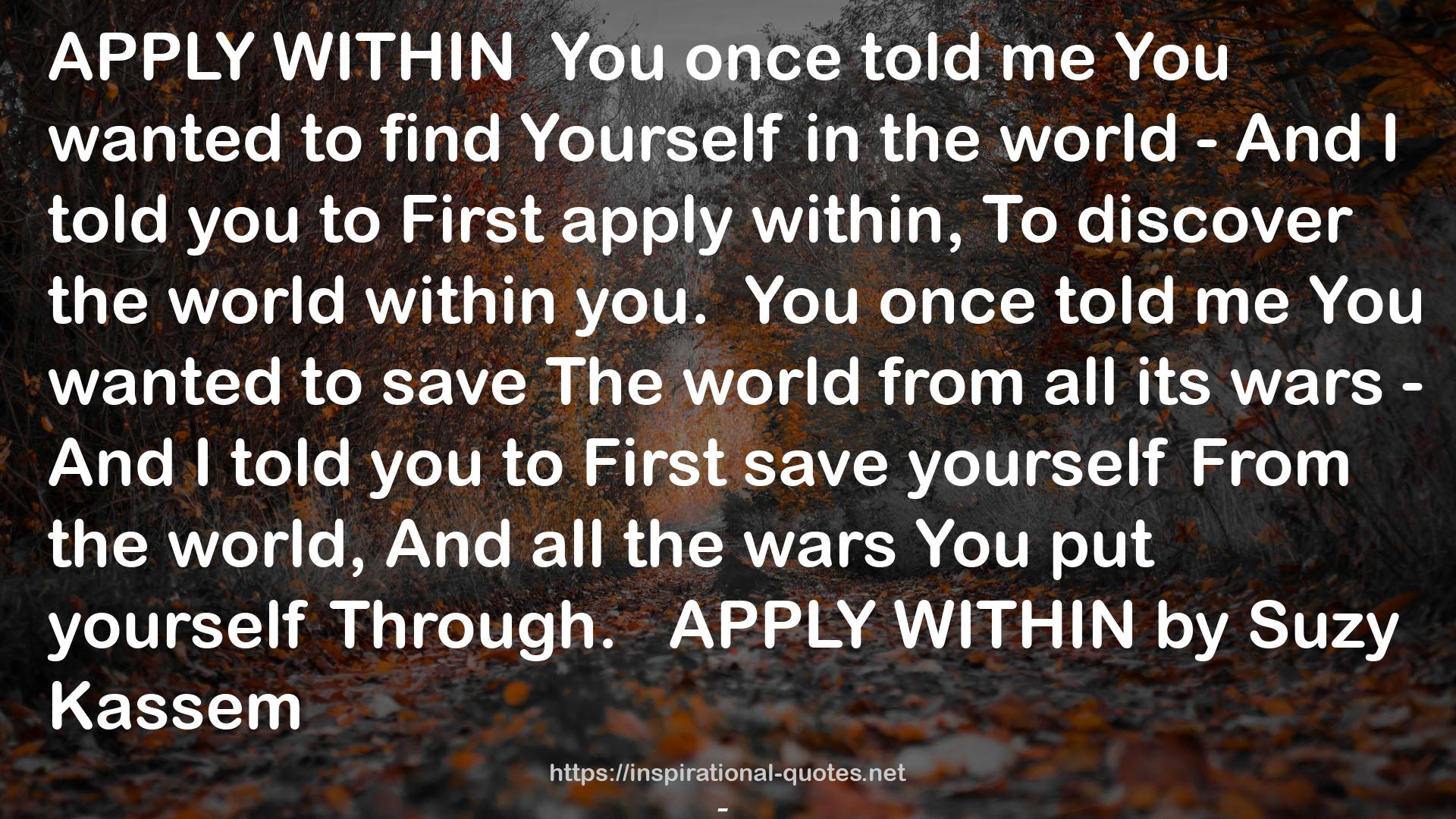 WITHINYou  QUOTES