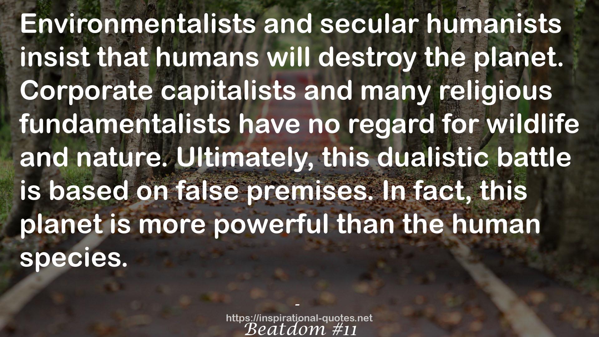 many religious fundamentalists  QUOTES