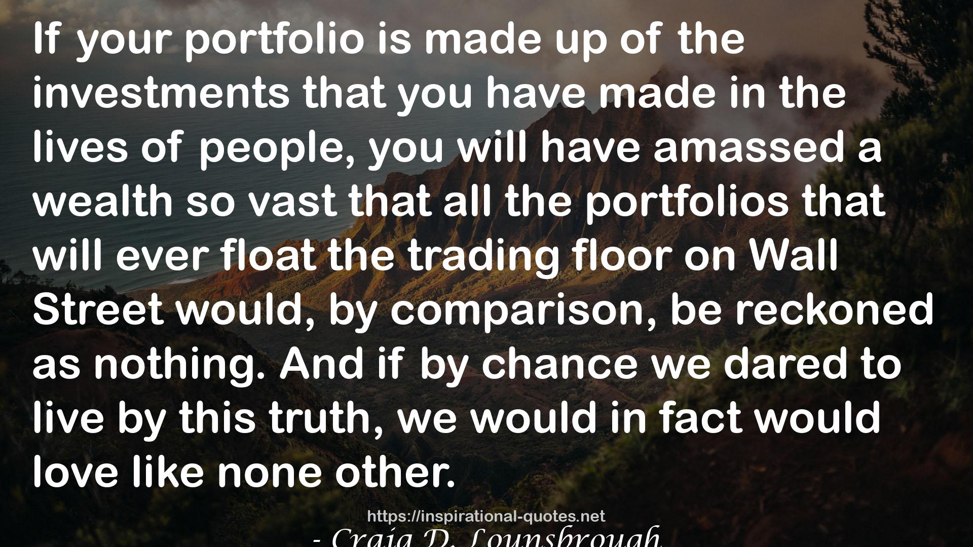 all the portfolios  QUOTES