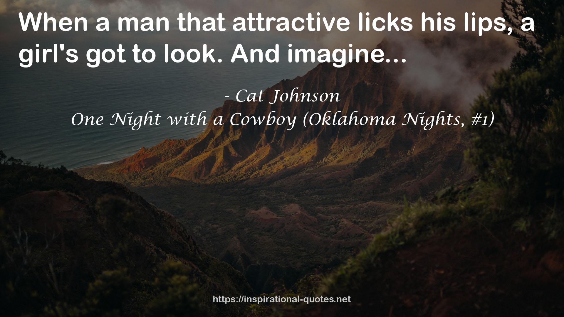 One Night with a Cowboy (Oklahoma Nights, #1) QUOTES