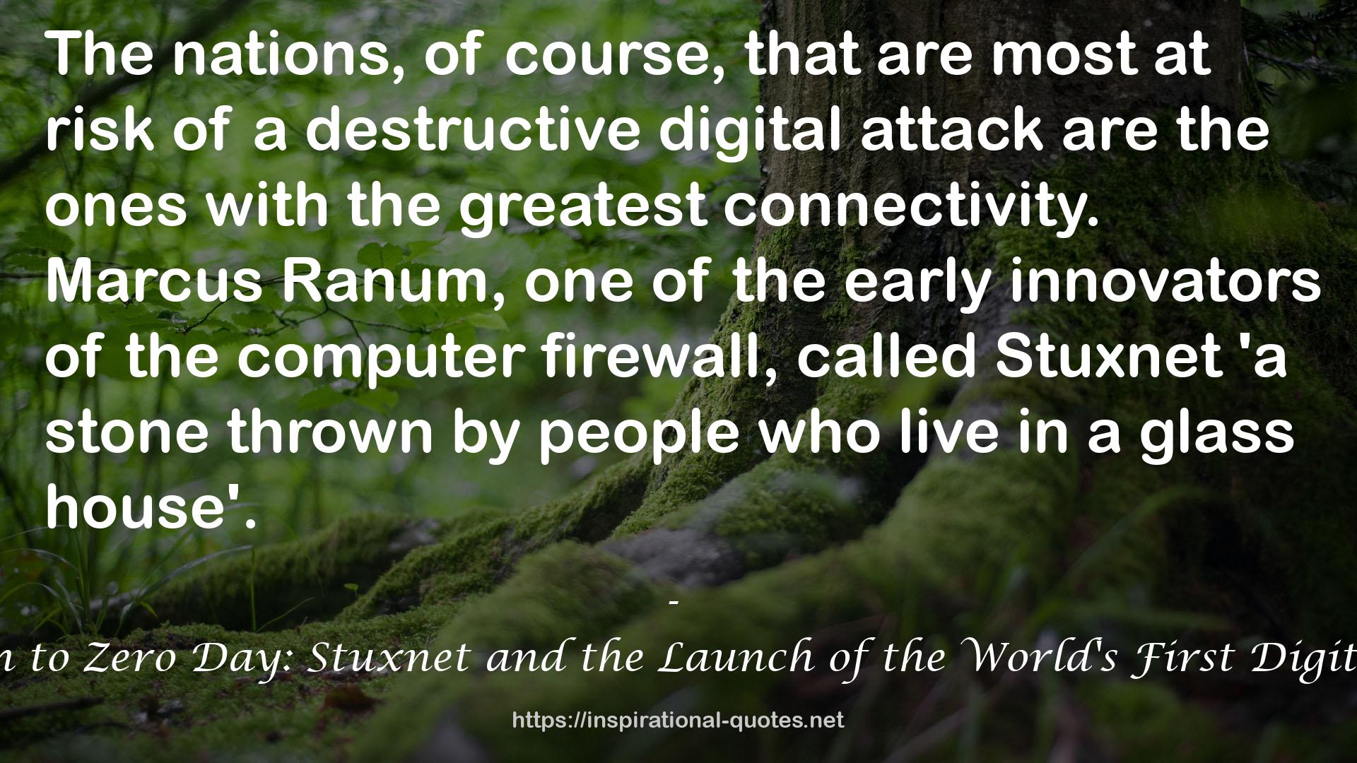 Stuxnet  QUOTES