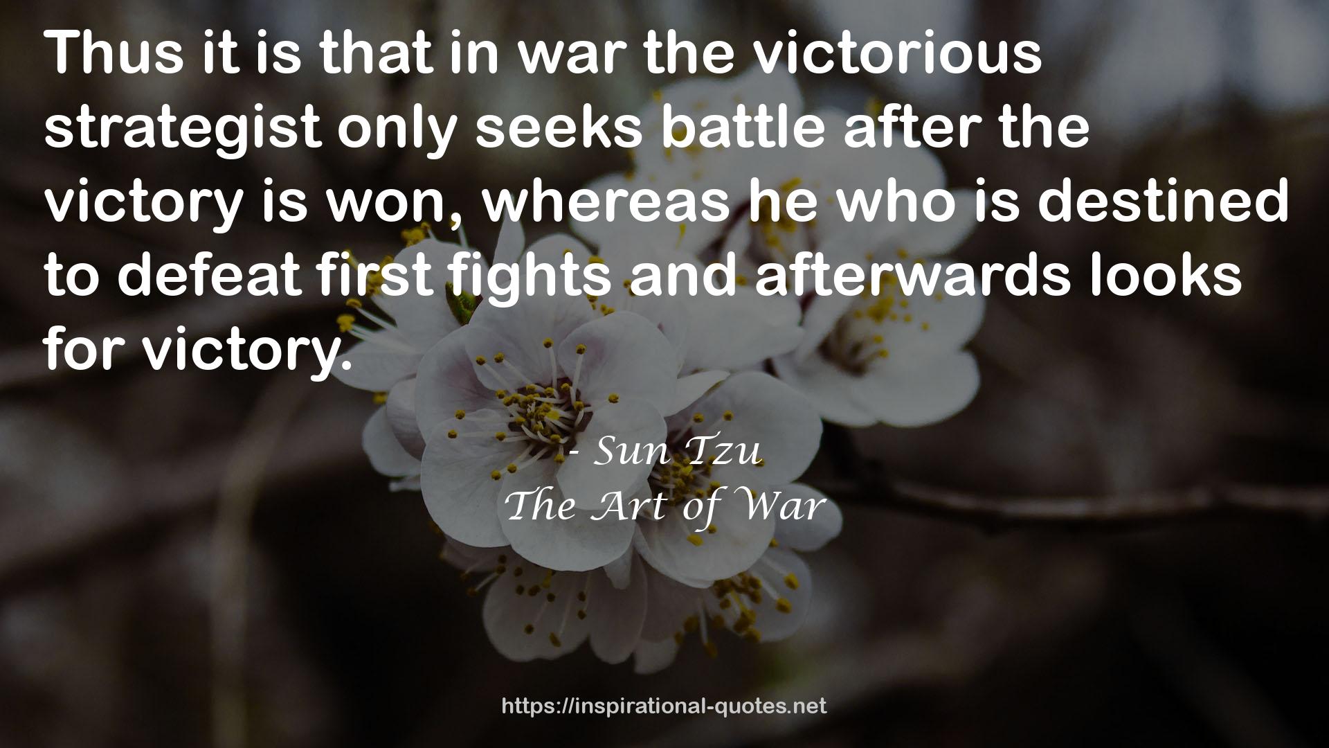 the victorious strategist  QUOTES