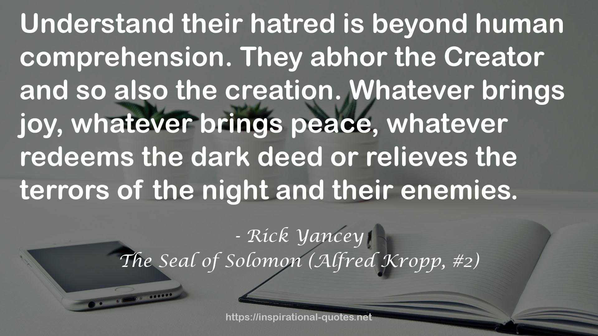 The Seal of Solomon (Alfred Kropp, #2) QUOTES