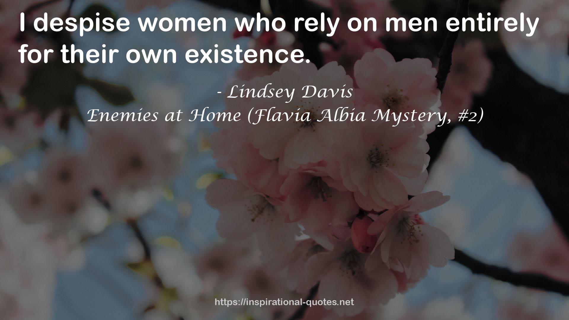 Enemies at Home (Flavia Albia Mystery, #2) QUOTES