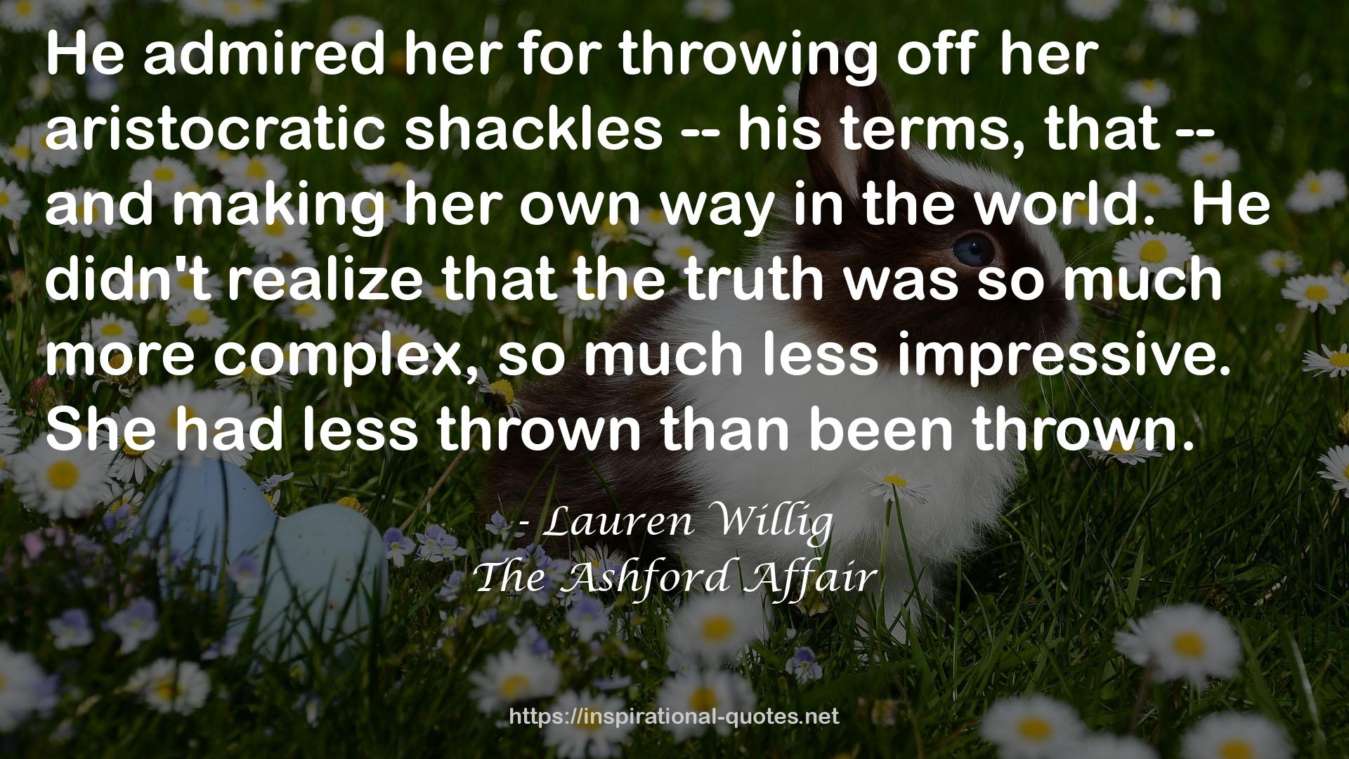 The Ashford Affair QUOTES