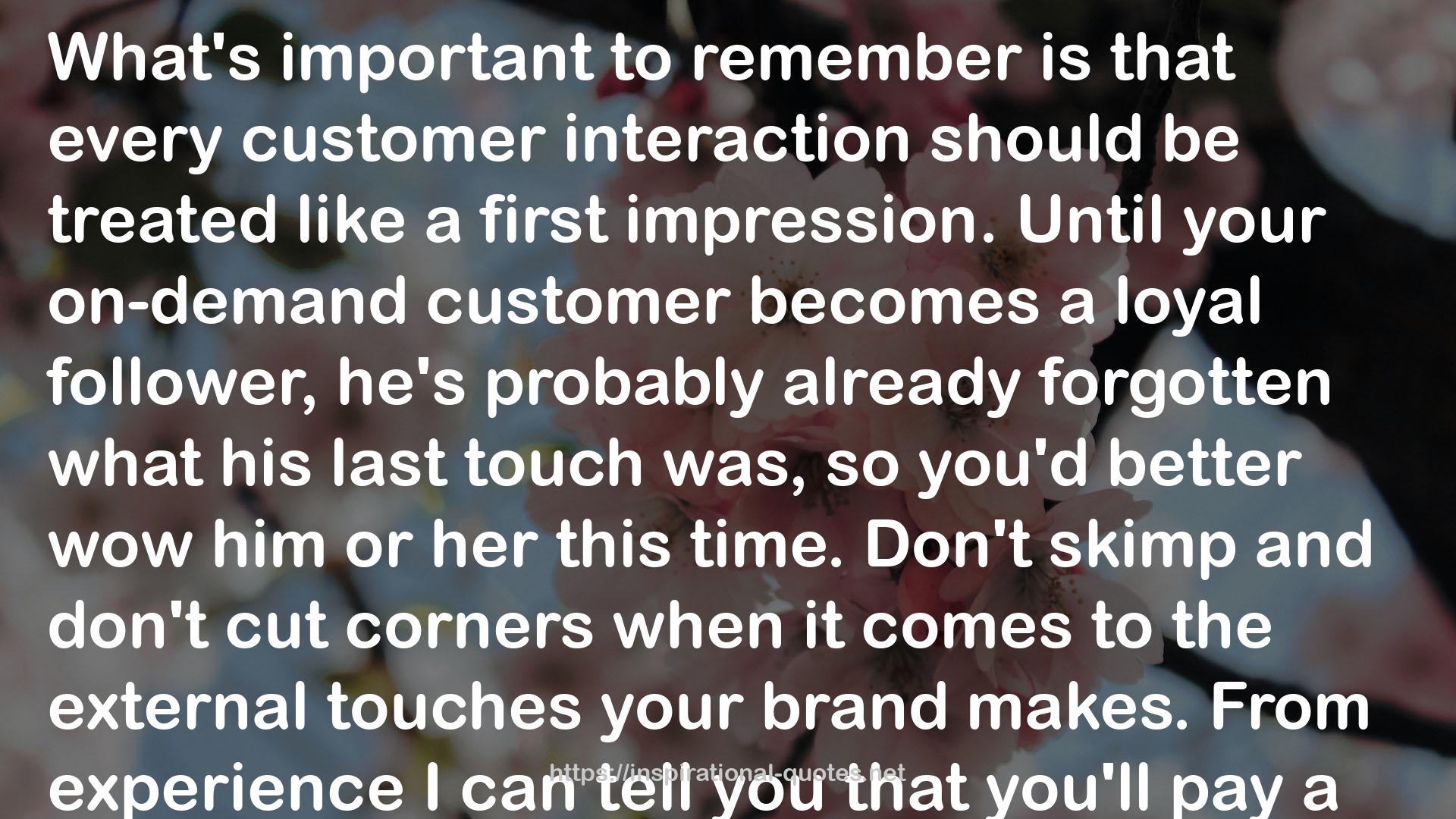 customer outreach  QUOTES