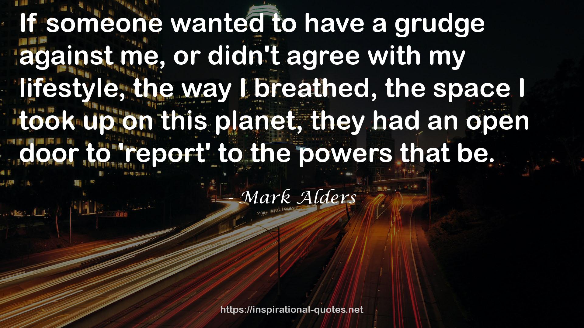 Mark Alders QUOTES