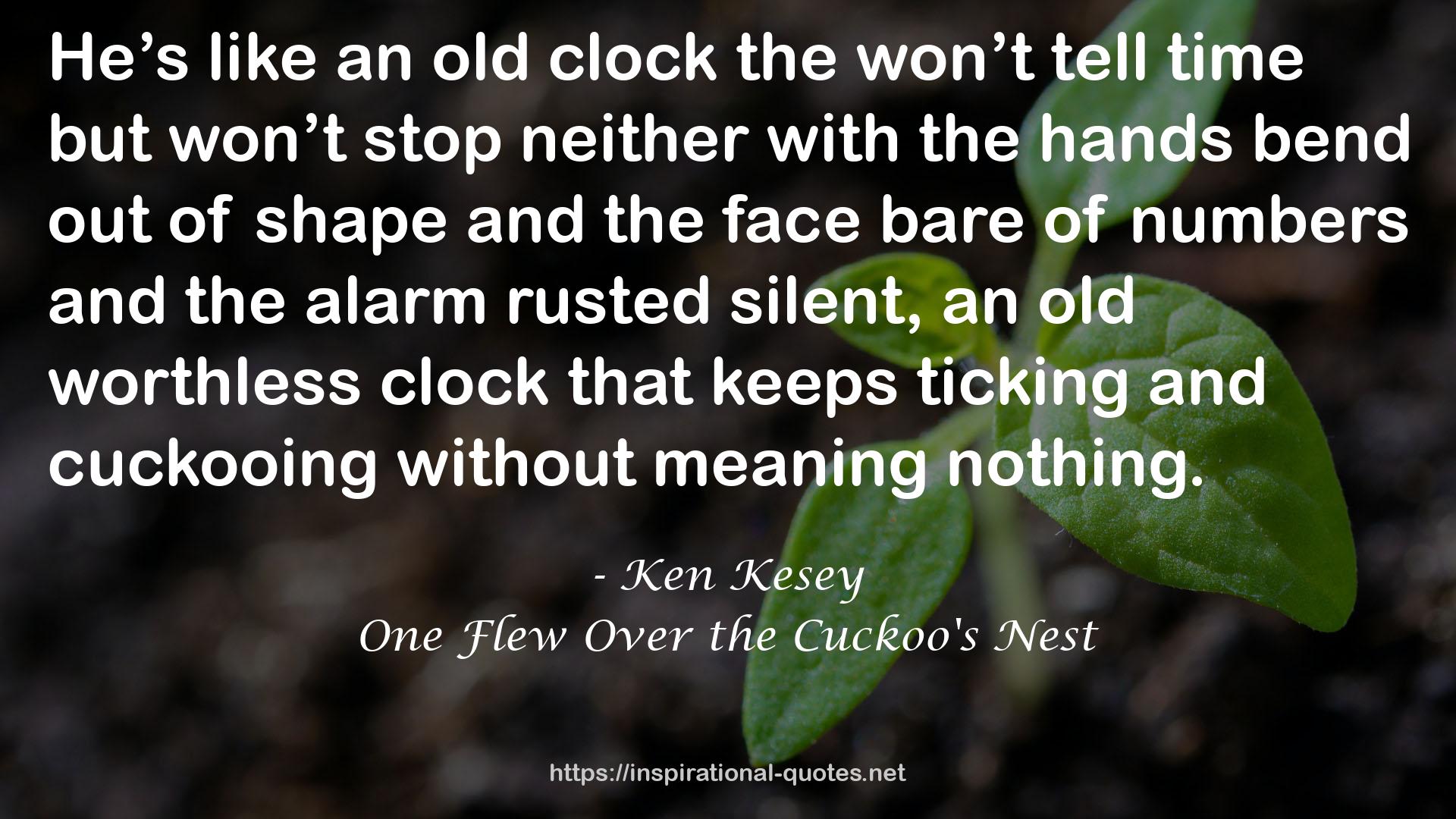 an old clock  QUOTES