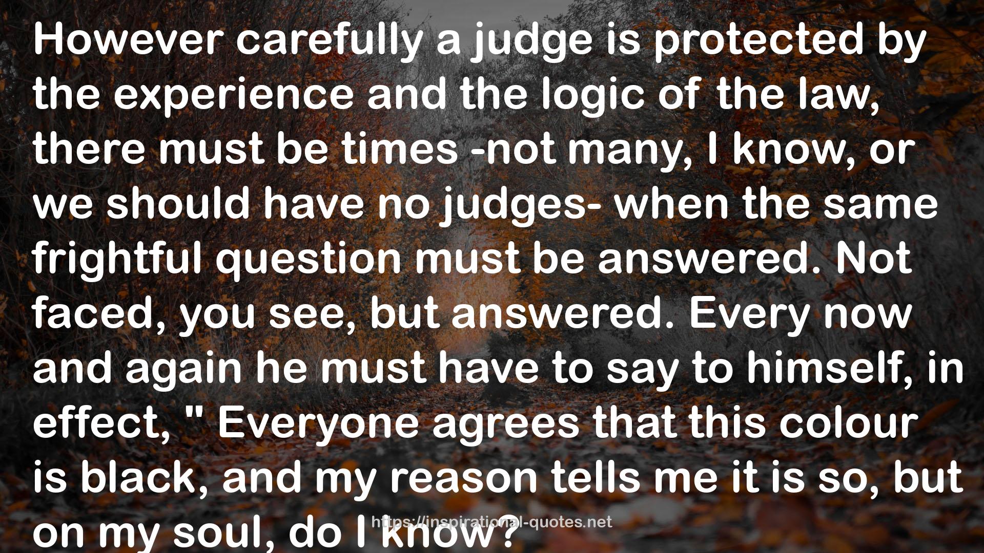 a judge  QUOTES