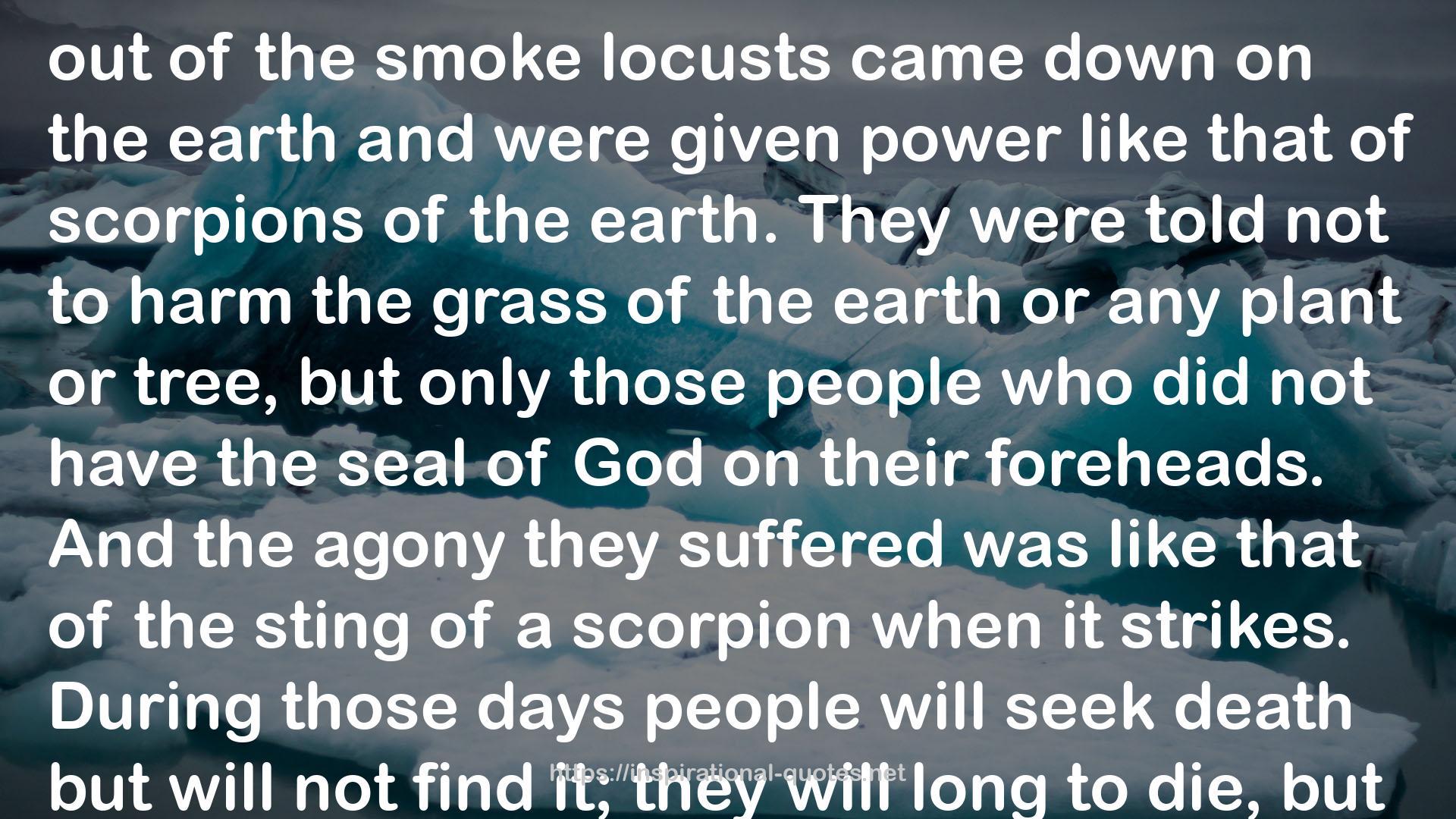 the smoke locusts  QUOTES