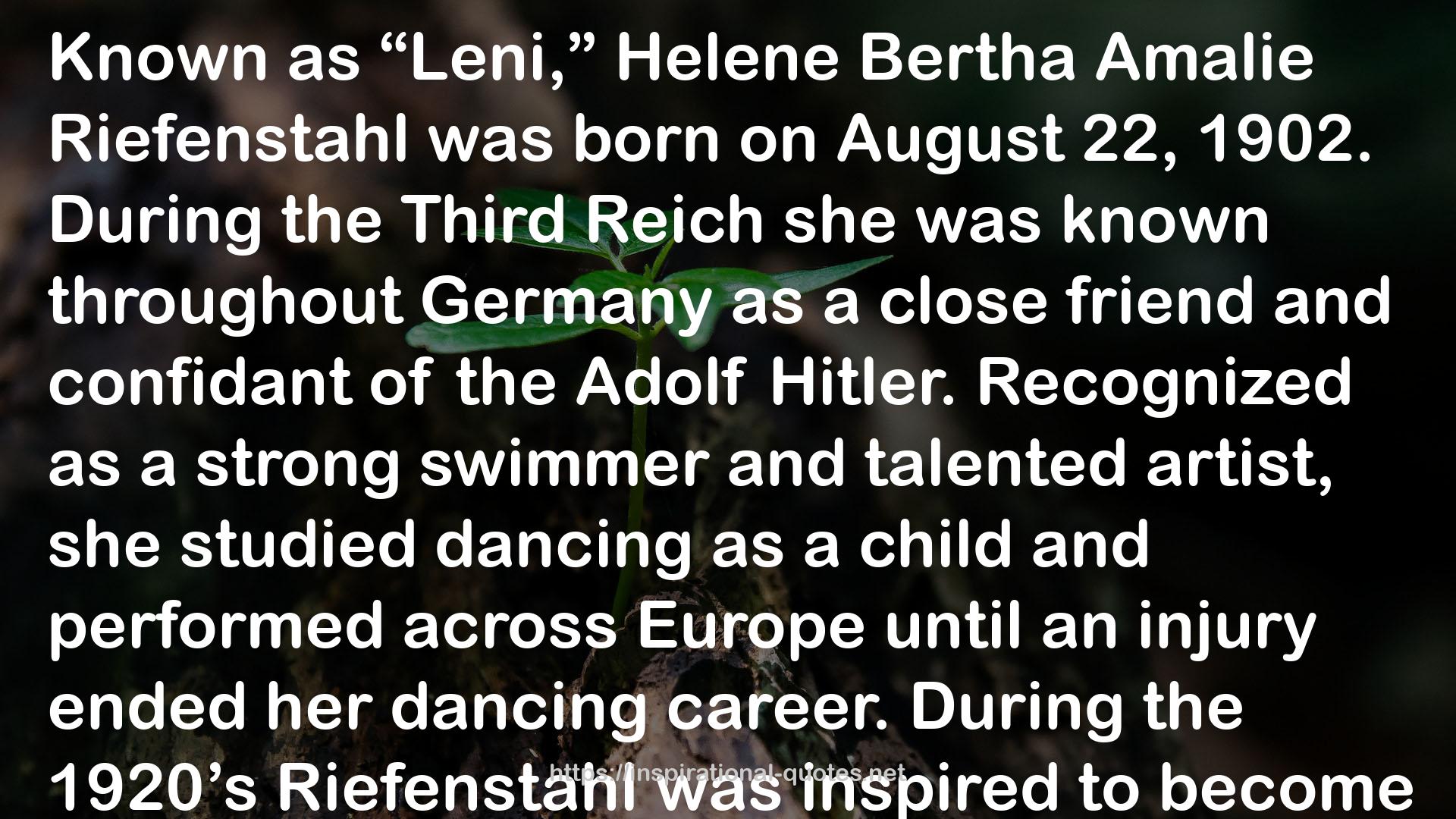 Helene Bertha  QUOTES