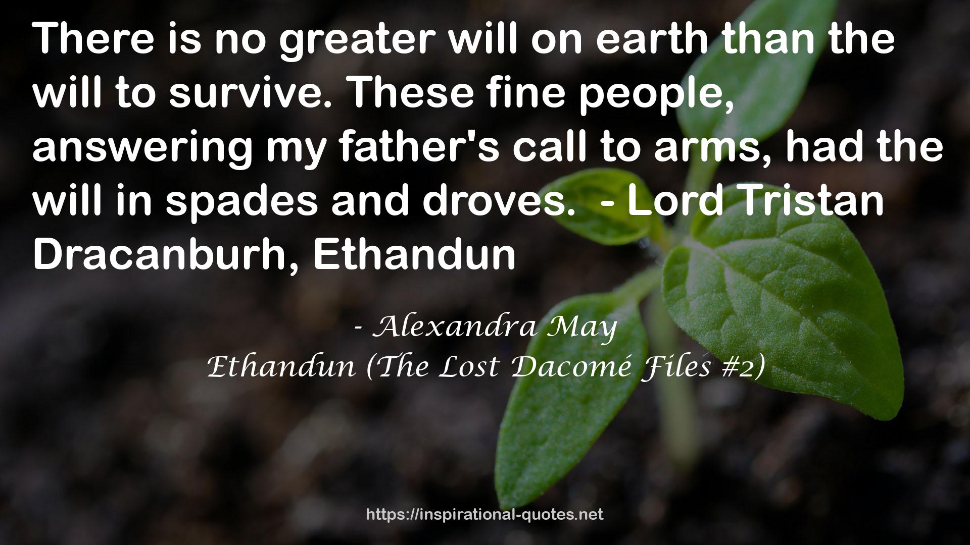 Ethandun (The Lost Dacomé Files #2) QUOTES