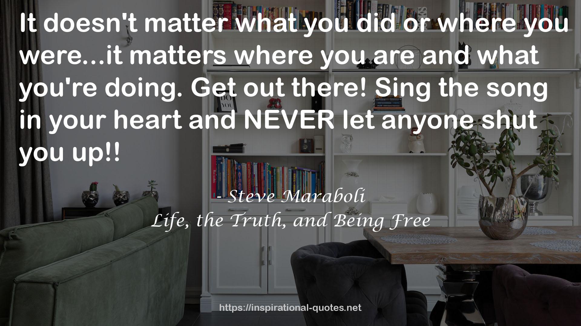 Steve Maraboli QUOTES