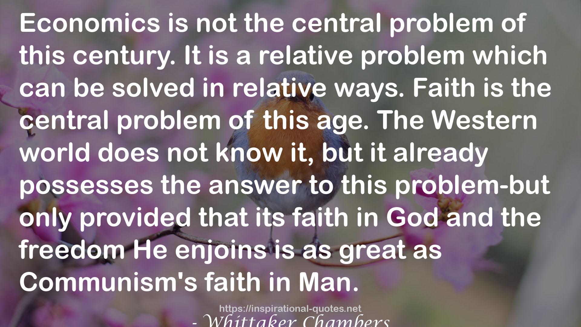 the central problem  QUOTES