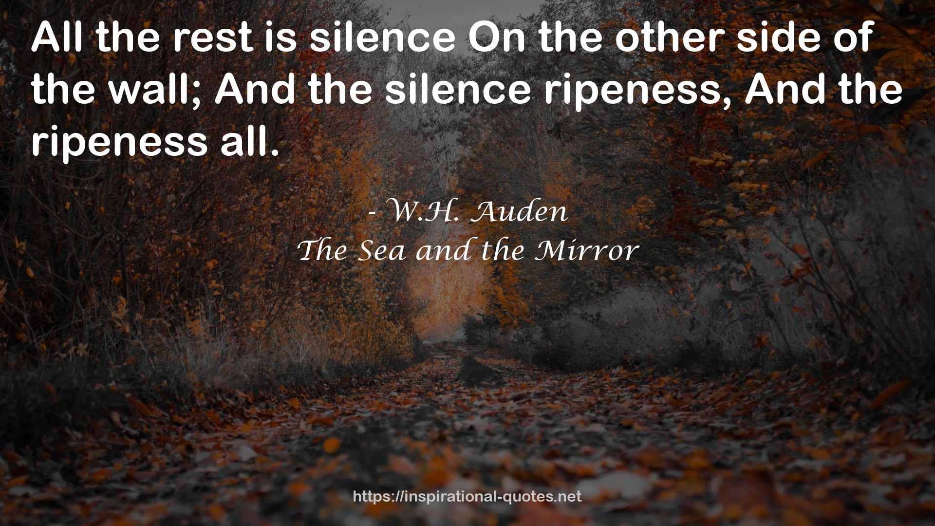 silenceOn the other side  QUOTES