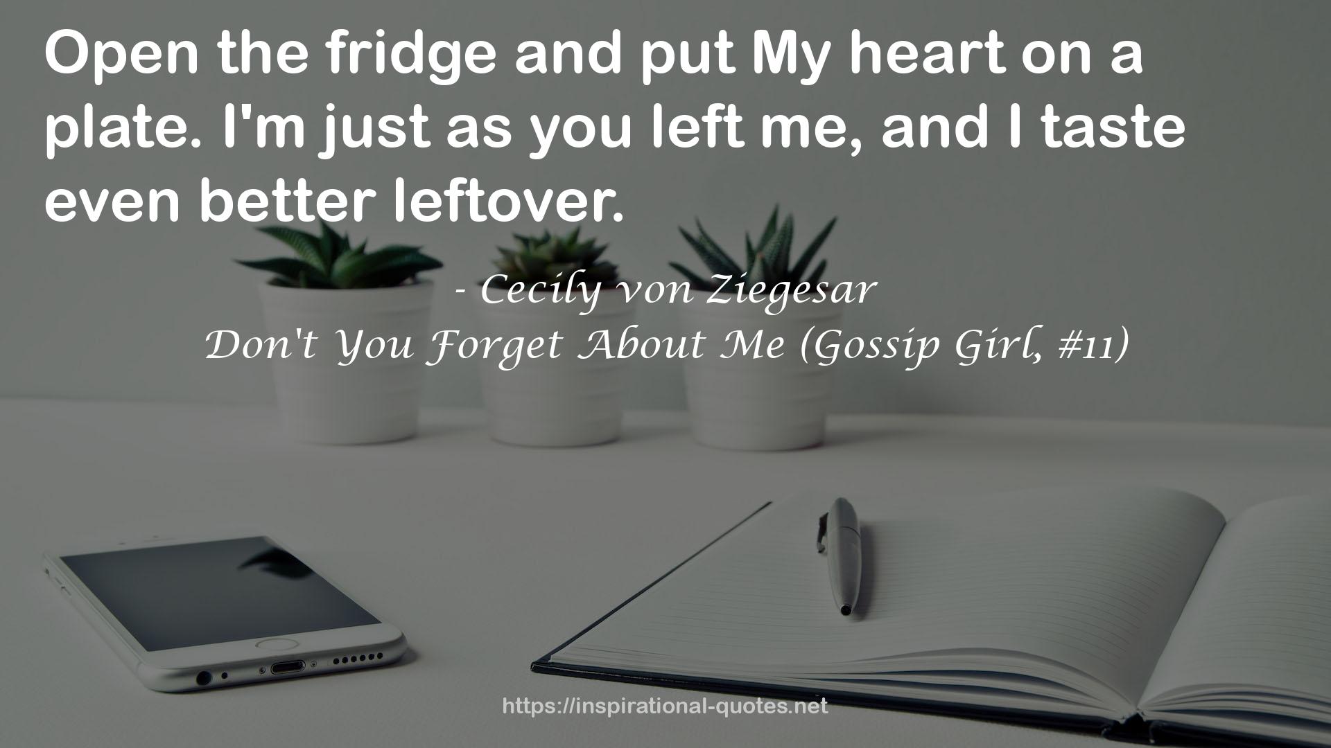 Don't You Forget About Me (Gossip Girl, #11) QUOTES