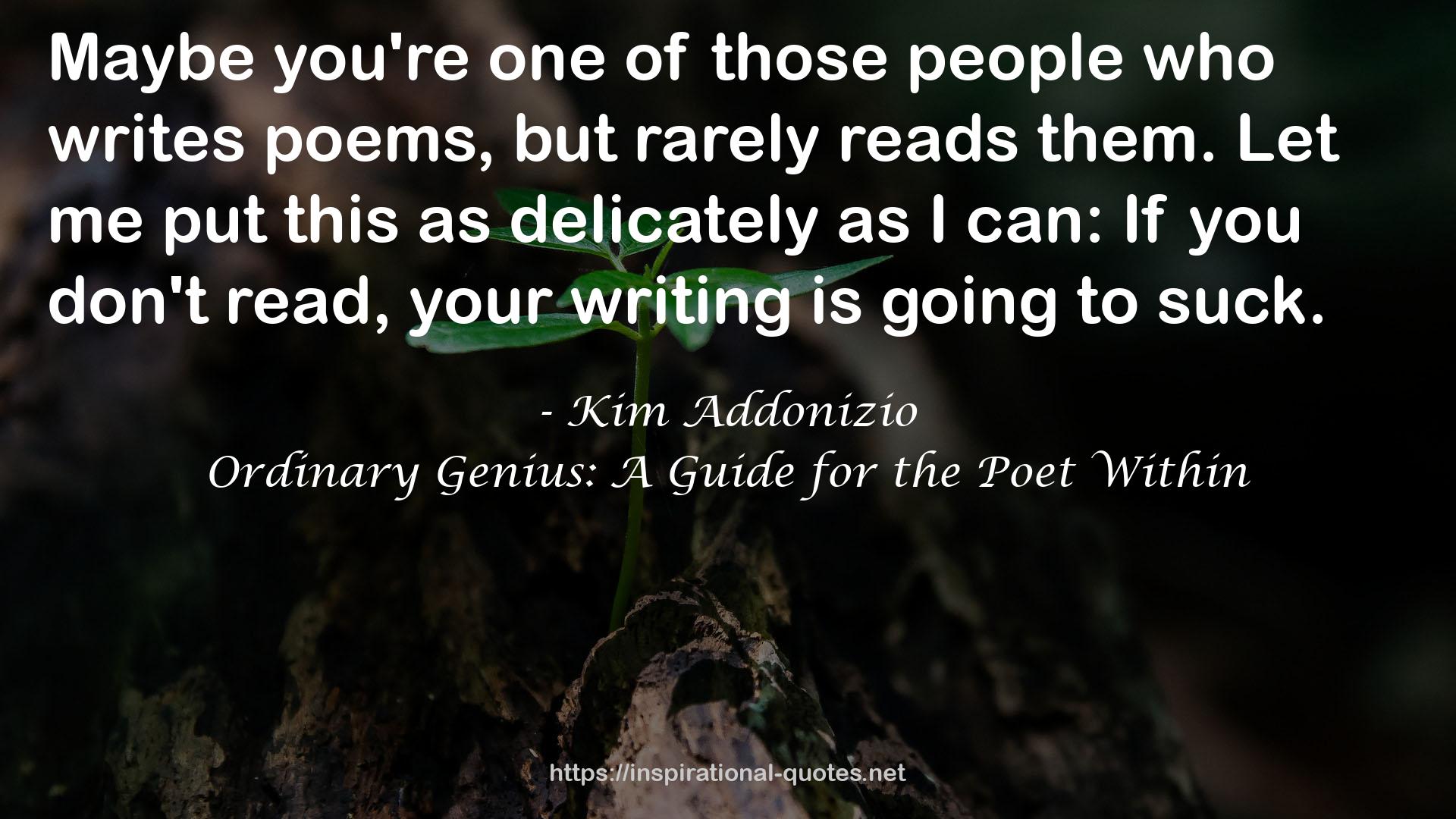 Ordinary Genius: A Guide for the Poet Within QUOTES