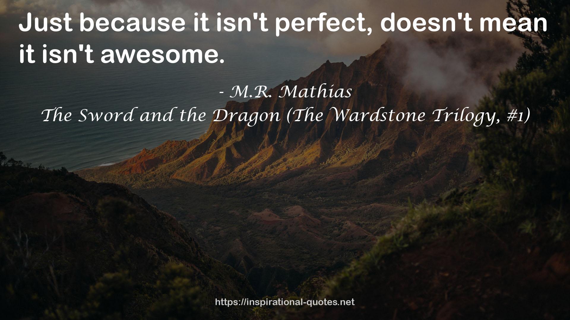 The Sword and the Dragon (The Wardstone Trilogy, #1) QUOTES