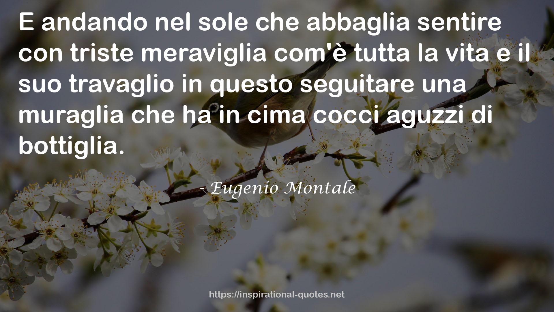 Eugenio Montale QUOTES