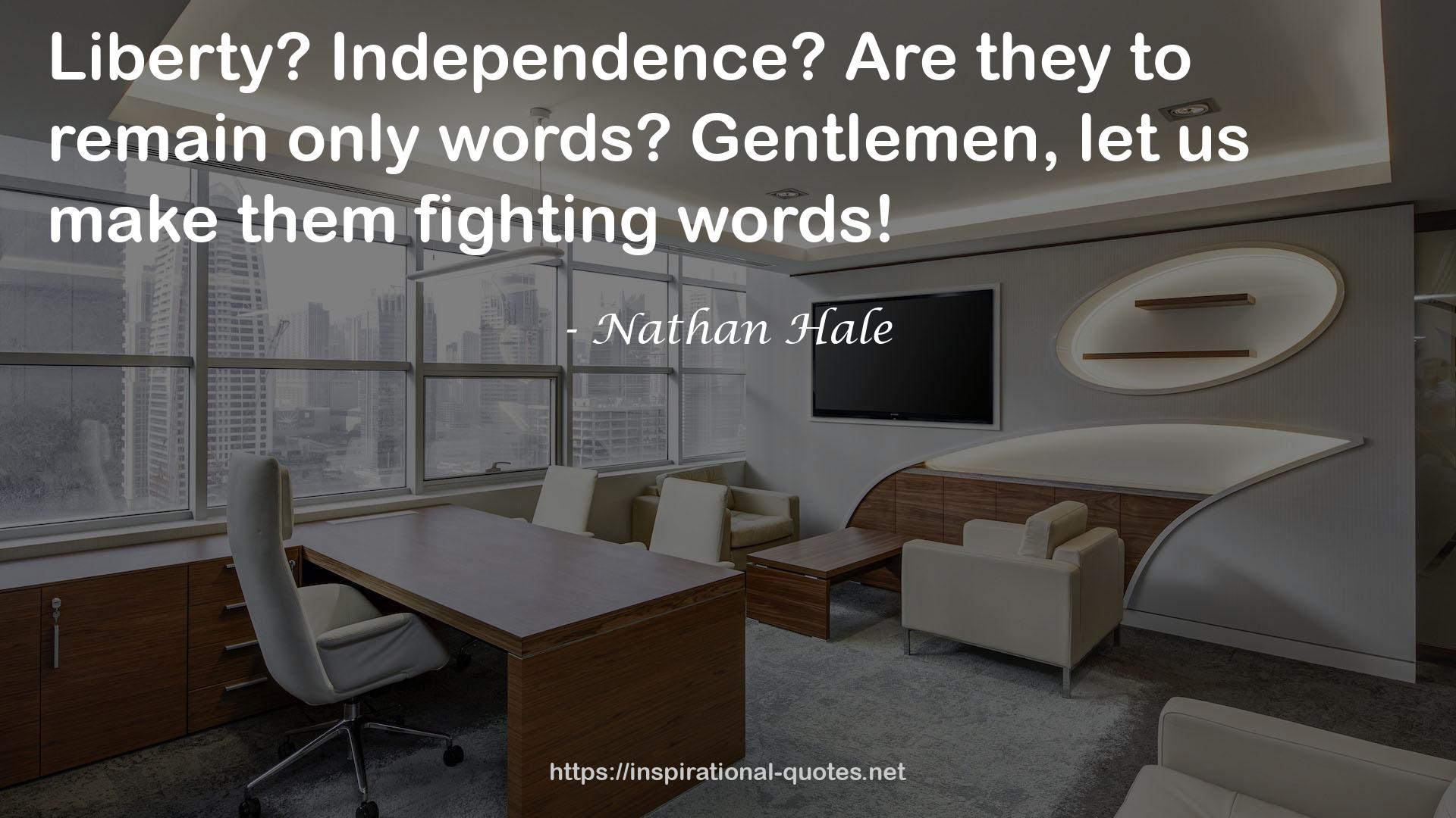 Nathan Hale QUOTES