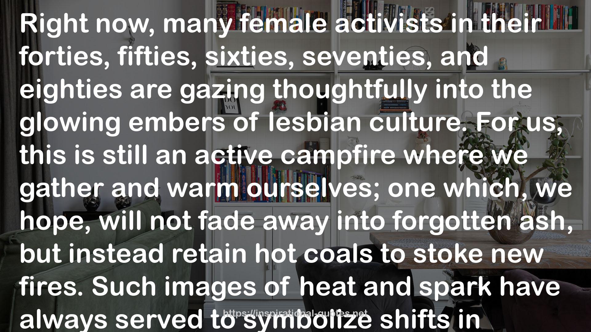 The Disappearing L: Erasure of Lesbian Spaces and Culture QUOTES
