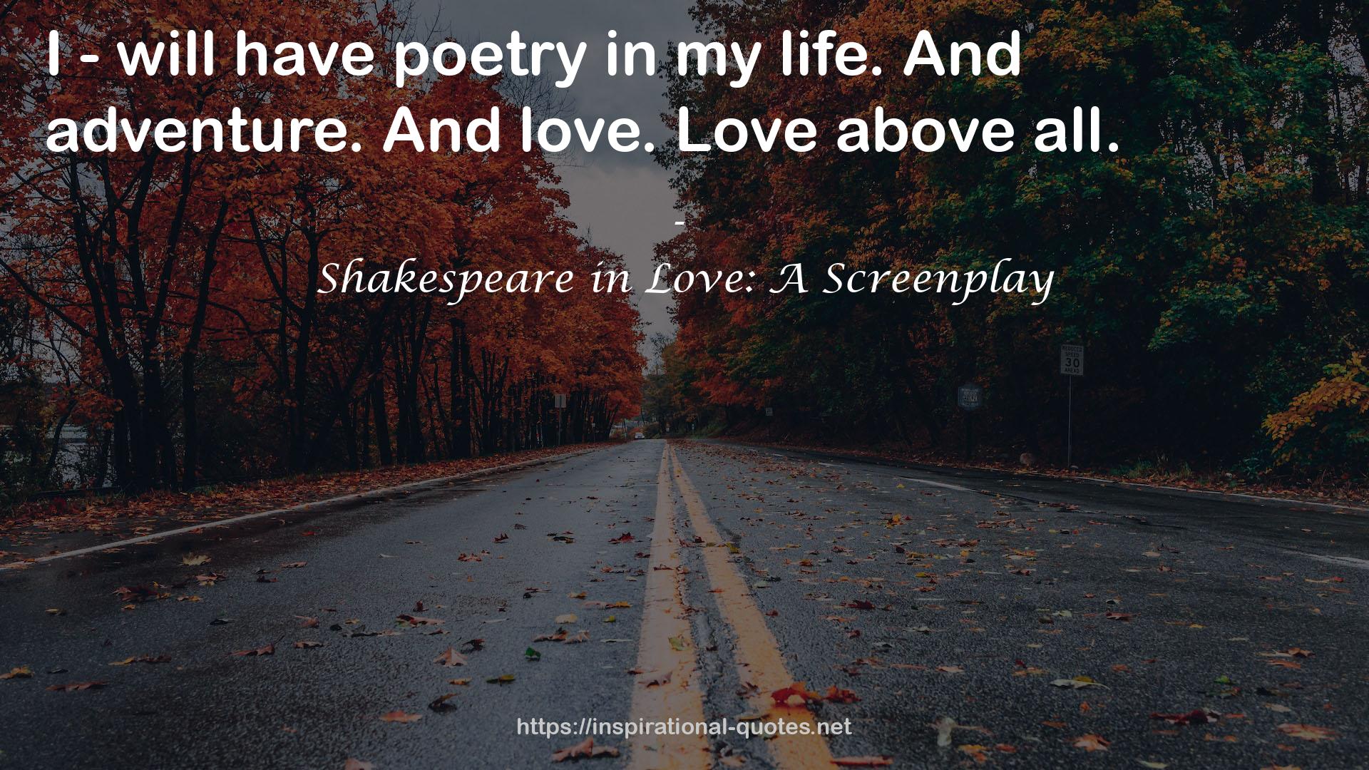 Shakespeare in Love: A Screenplay QUOTES